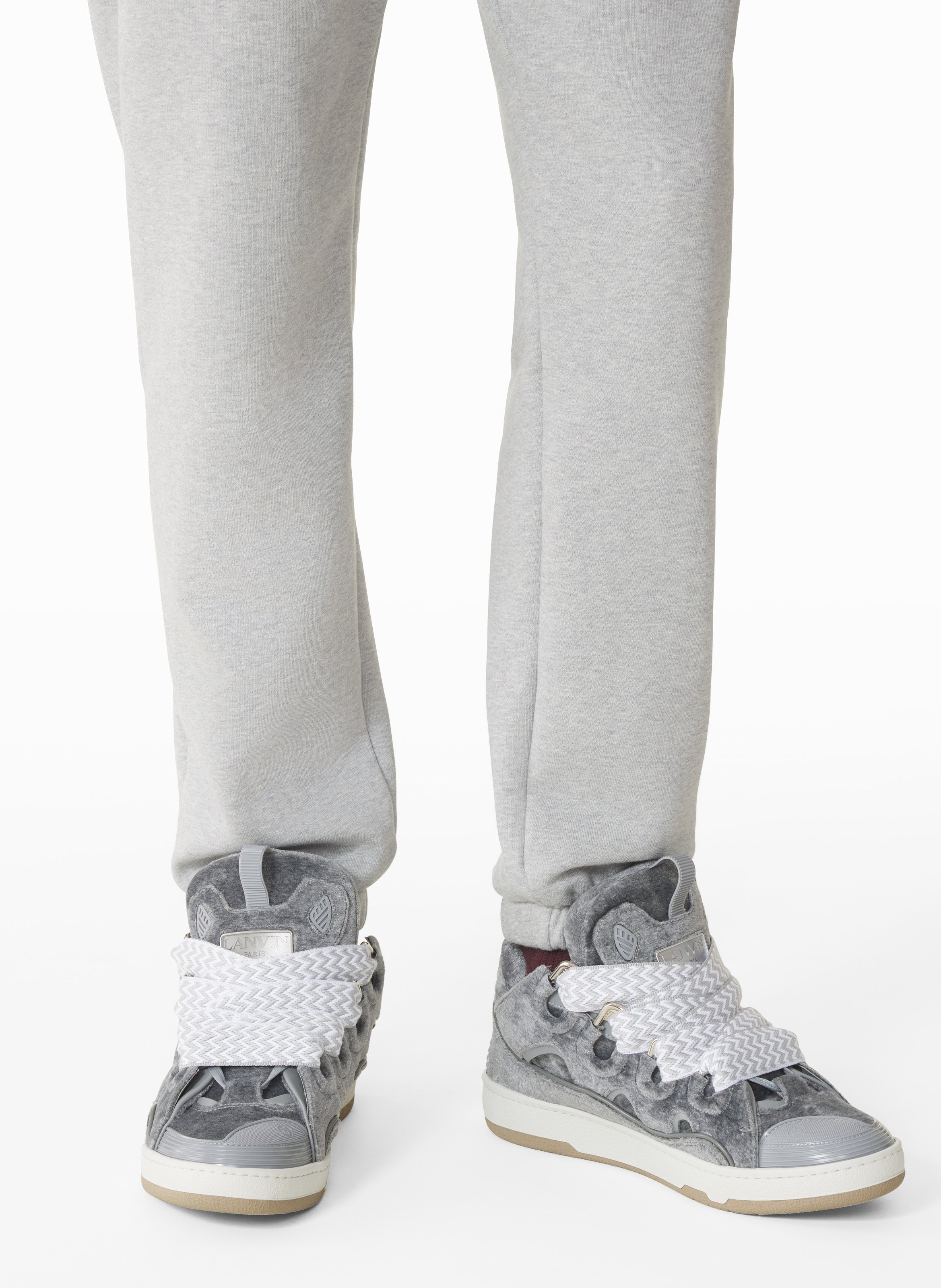 Sneakers curb en jersey LANVIN Gris