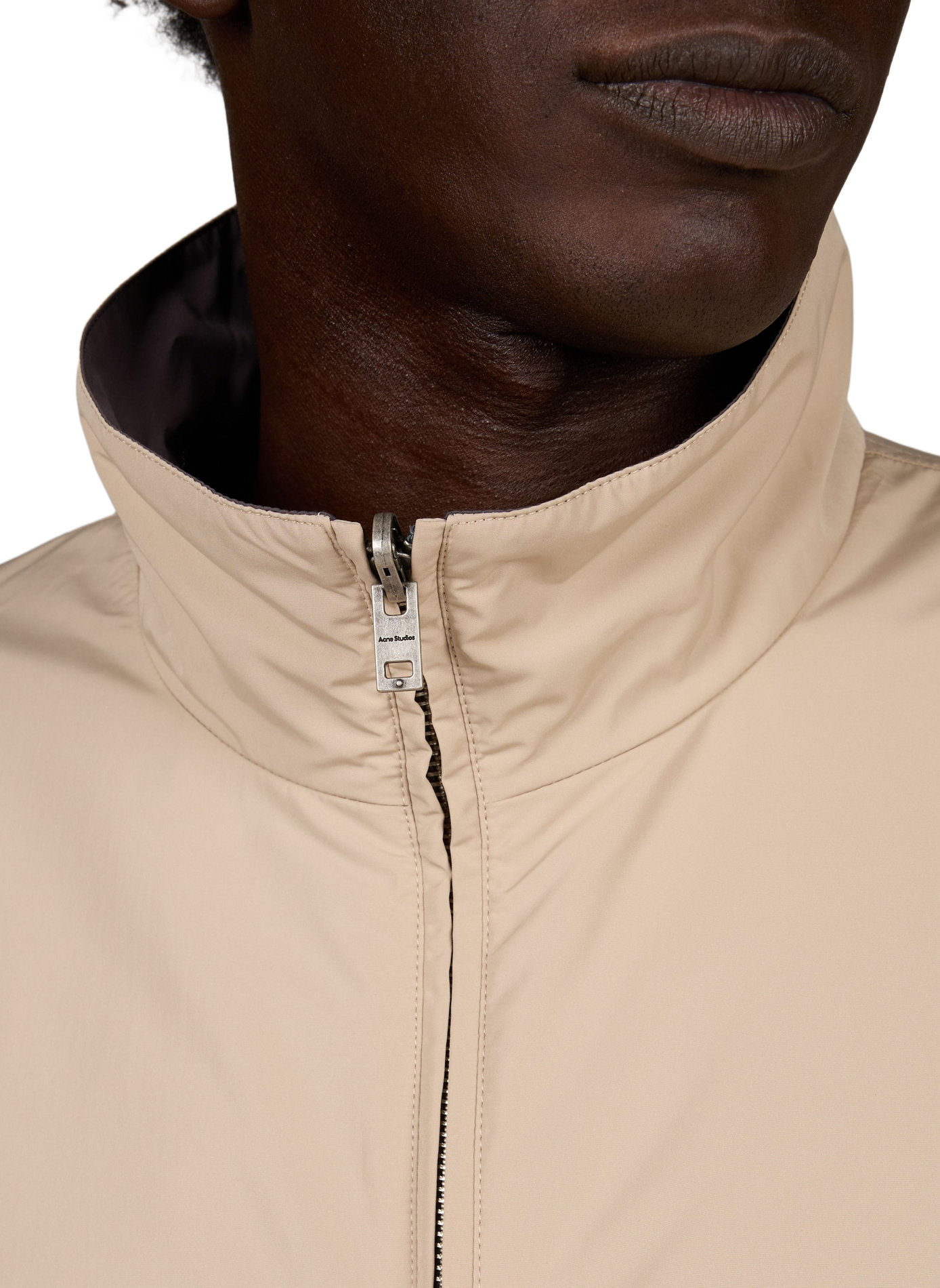 Parka droite col montant ACNE STUDIOS Beige