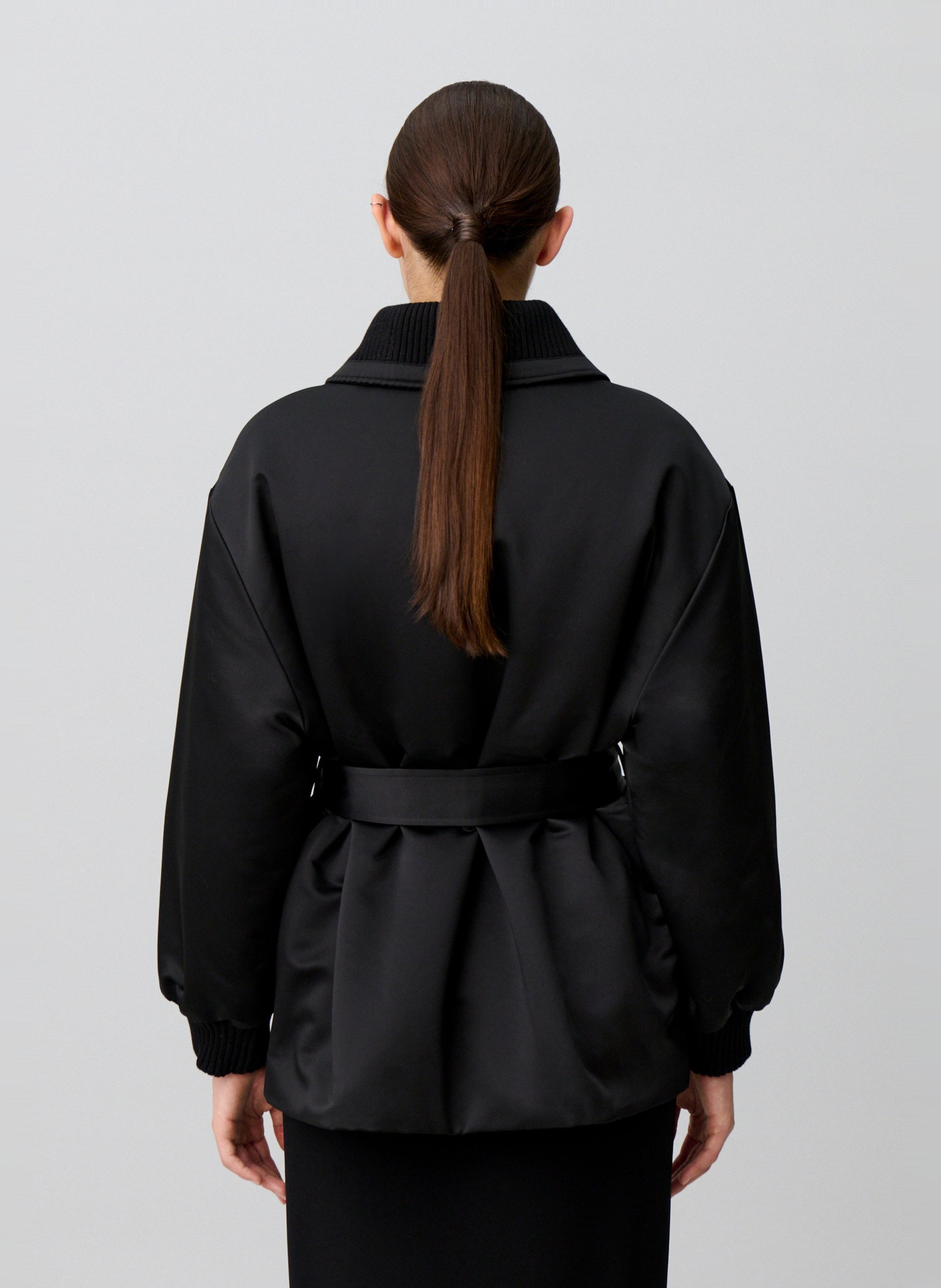 Claudie Pierlot  클래식 칼라 새틴 코트