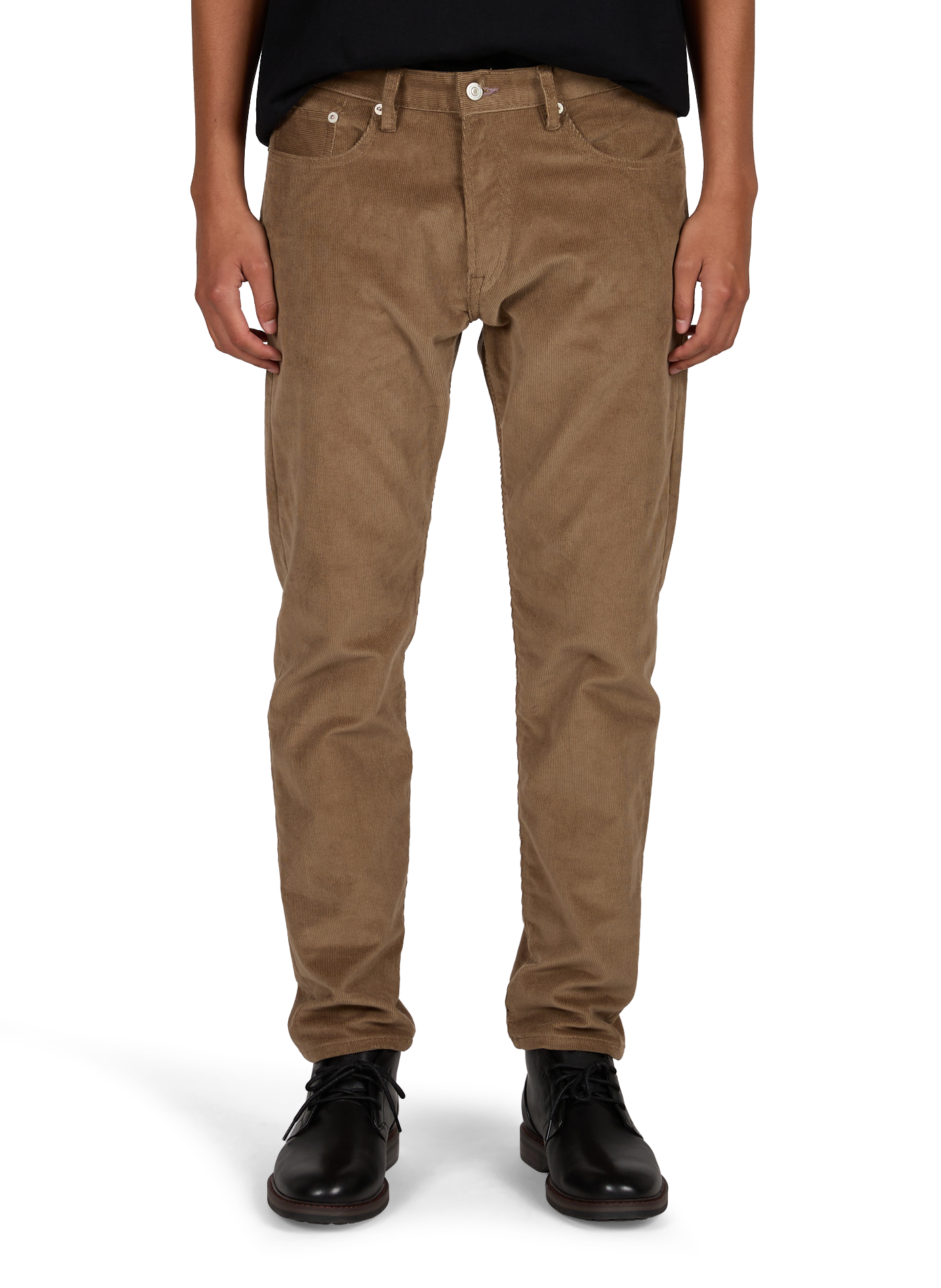 Pantaloni in velluto a coste in misto cotone PAUL SMITH Marrone