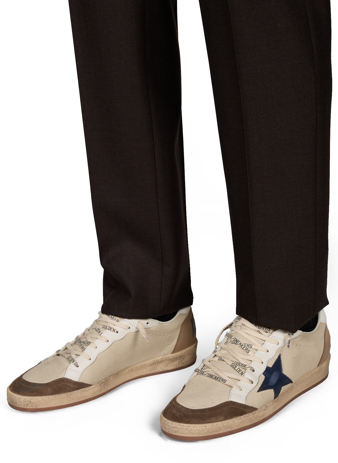 Sneaker aus Leder GOLDEN GOOSE Weiss