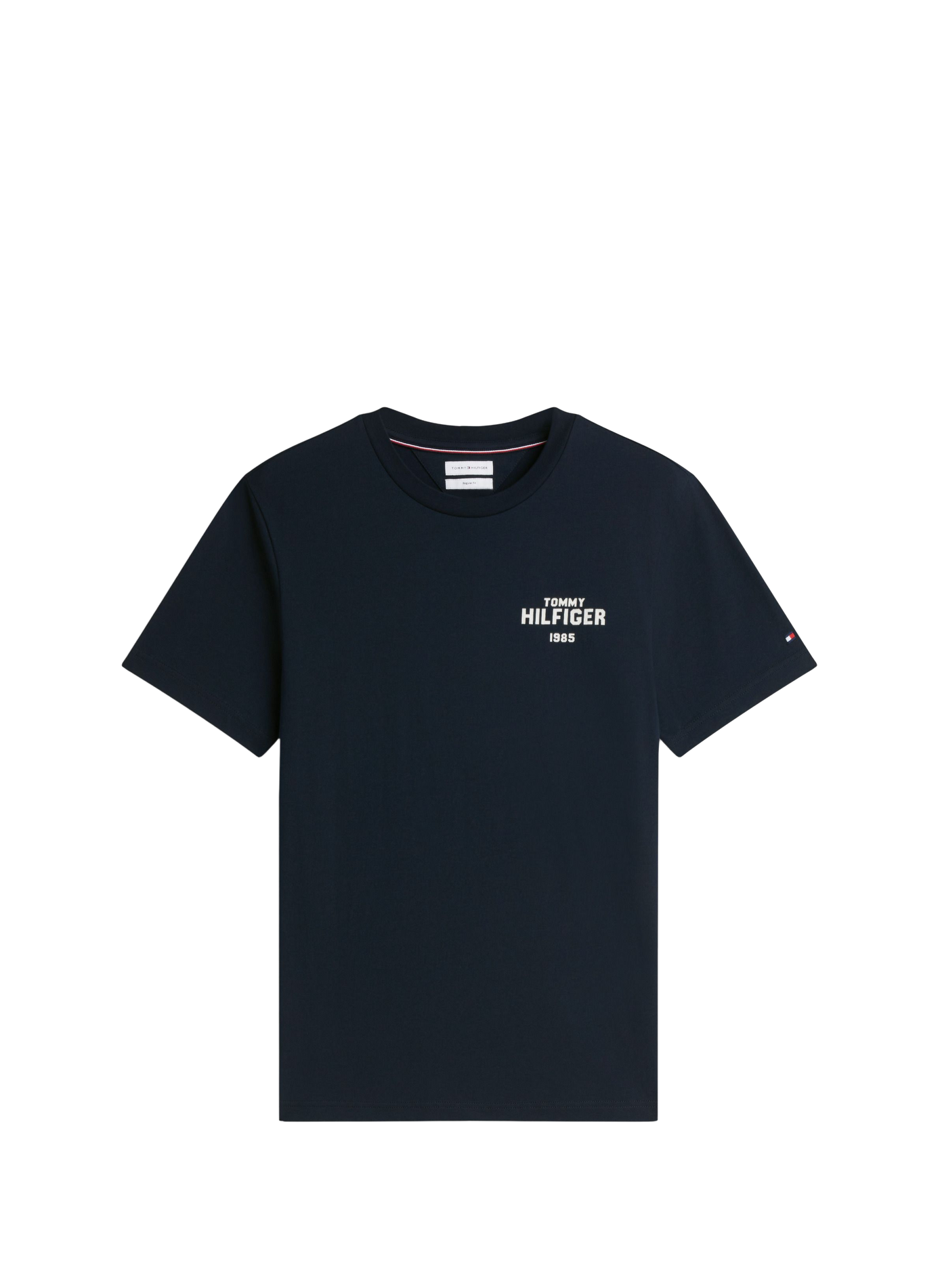 Rundhalsausschnitt T-Shirt aus Baumwolle TOMMY HILFIGER Blau
