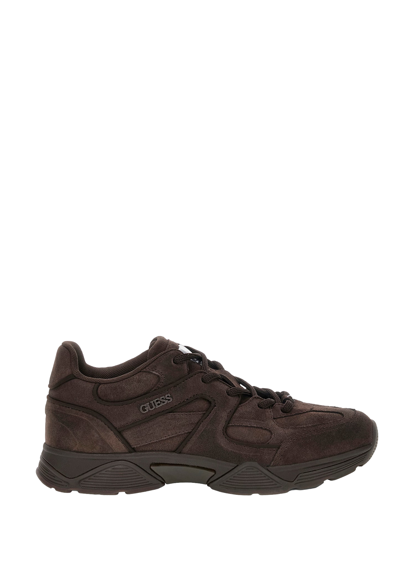 Caracol suede leather running shoes GUESS Brown