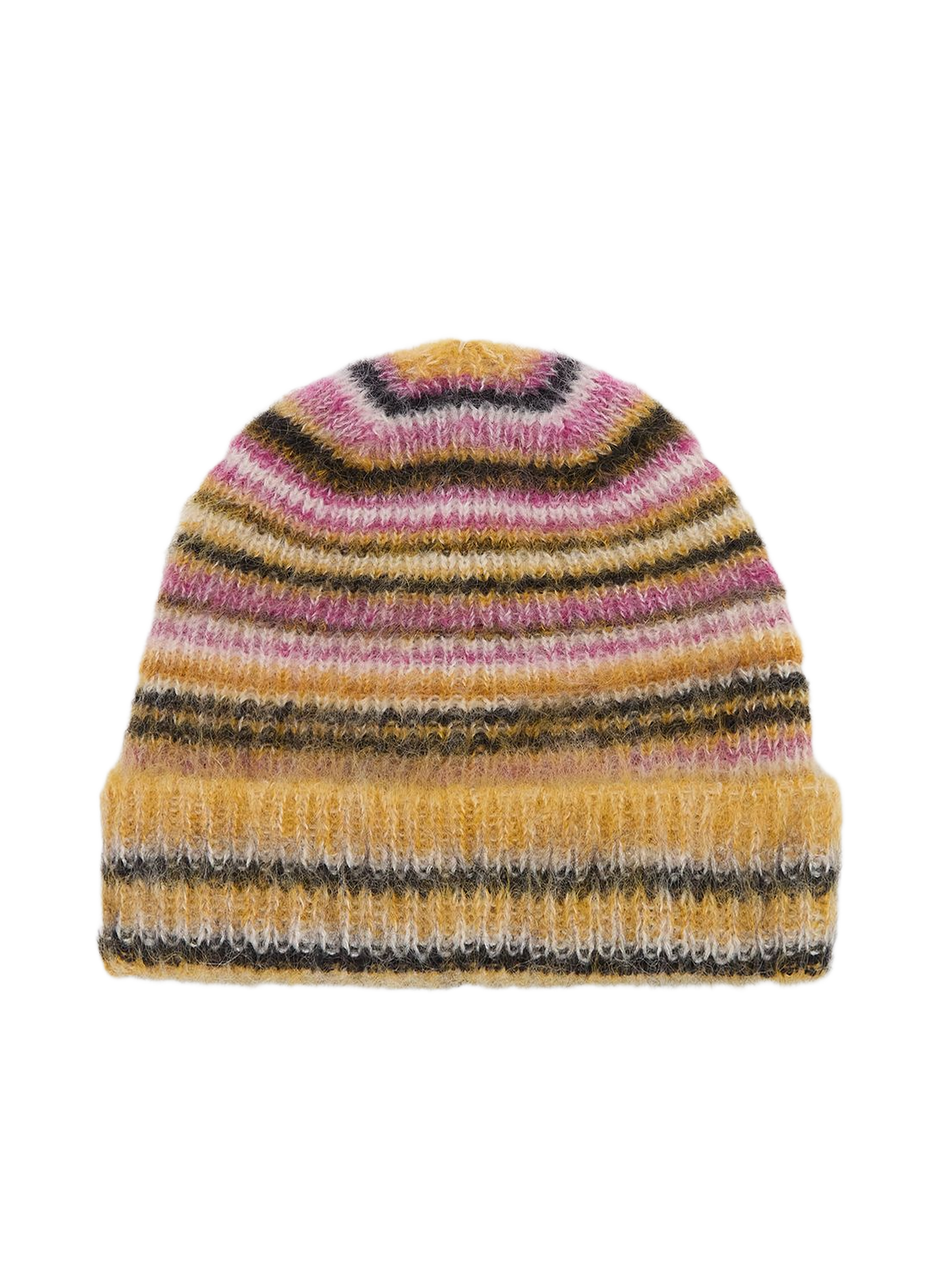 Morenne striped beanie in a mohair blend ISABEL MARANT Yellow