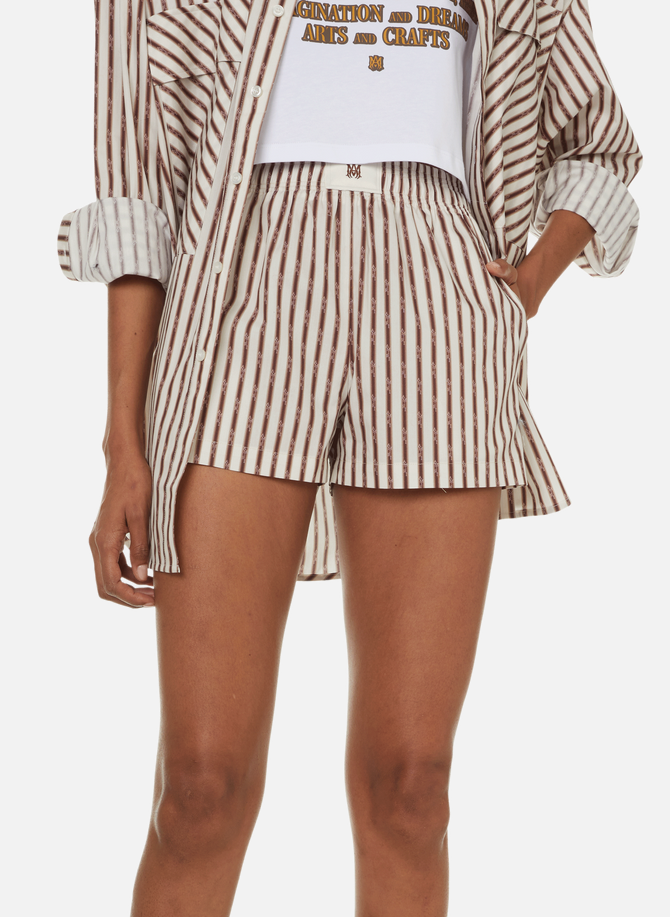 Striped cotton shorts  AMIRI