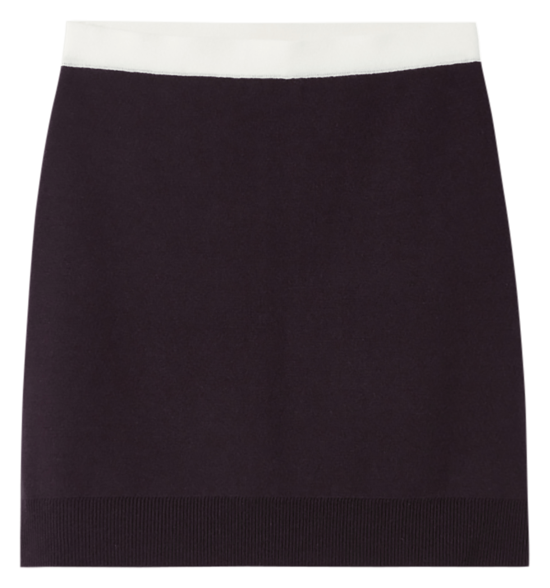 Jupe courte droite en laine mélangée CLAUDIE PIERLOT Bleu