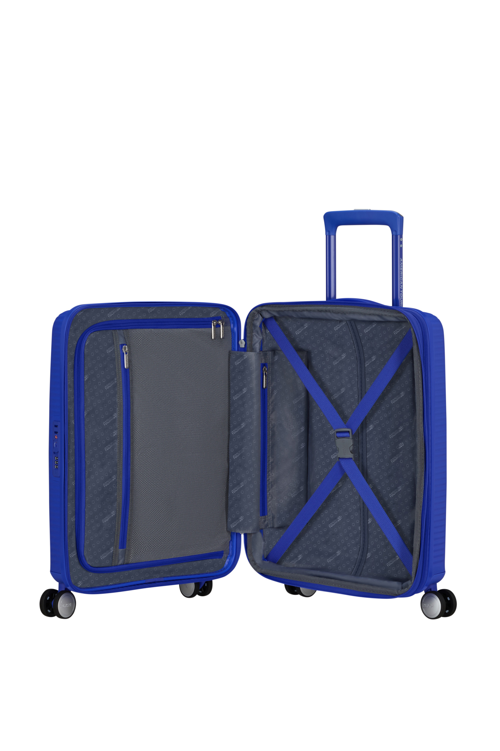 Soundbox valise 4 roues taille s AMERICAN TOURISTER Bleu