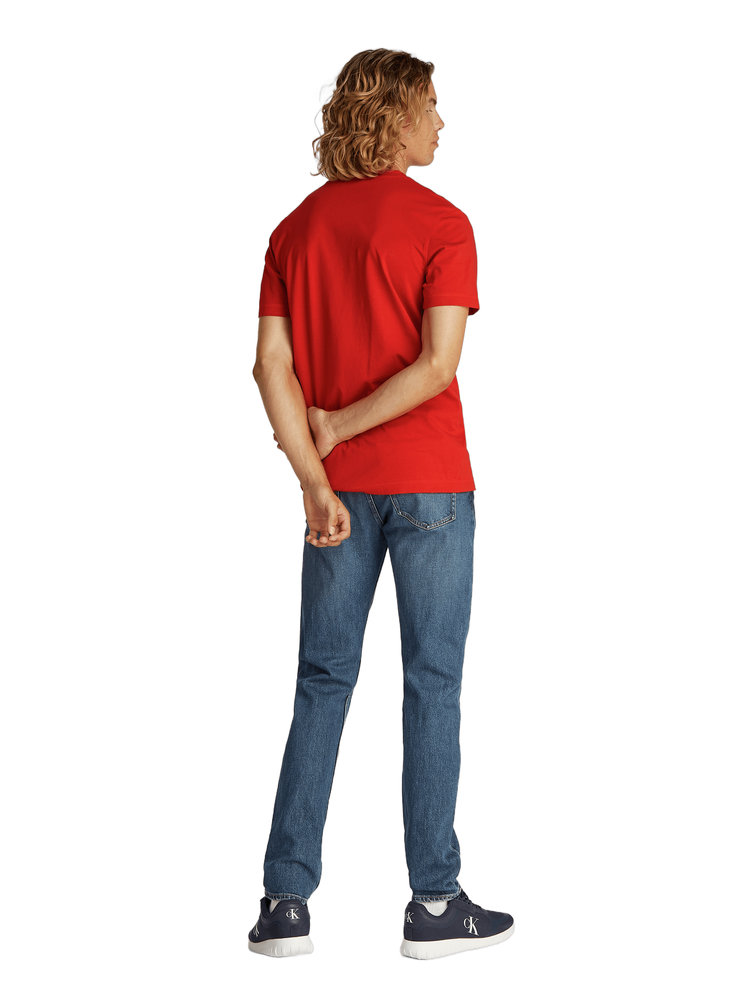  Logo cotton T-shirt CALVIN KLEIN Red