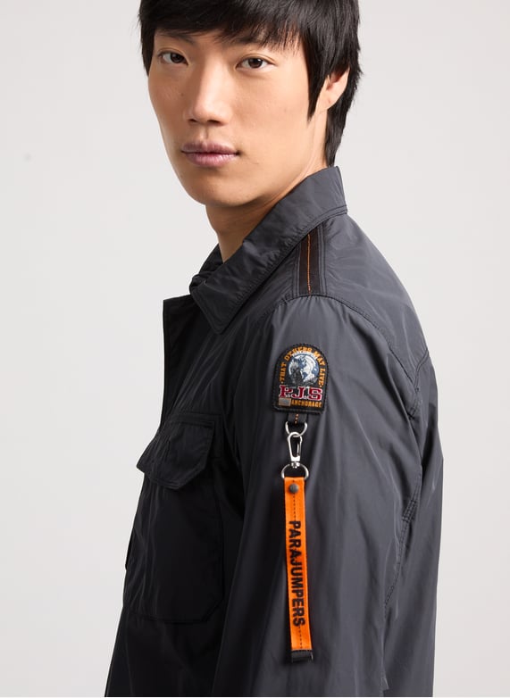 Millard Windbreaker Jacket | Black by PARAJUMPERS Millard Windbreaker Jacket Black