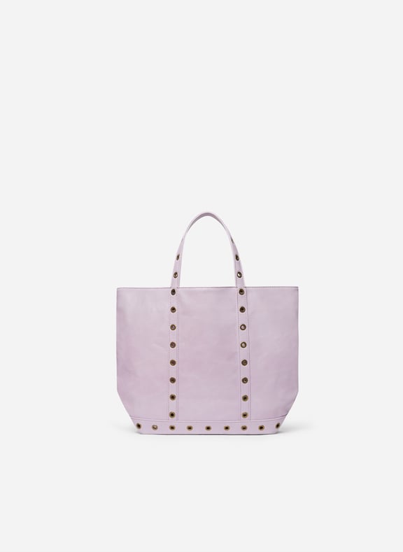 Cabas m en cuir craquelé Violet by VANESSA BRUNO VANESSA BRUNO Cabas m en cuir craquelé Violet