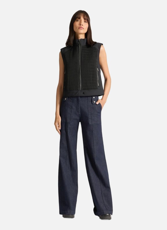 Veste sans manches anrele col montant coupe regular Noir by FUSALP FUSALP Veste sans manches anrele col montant coupe regular Noir