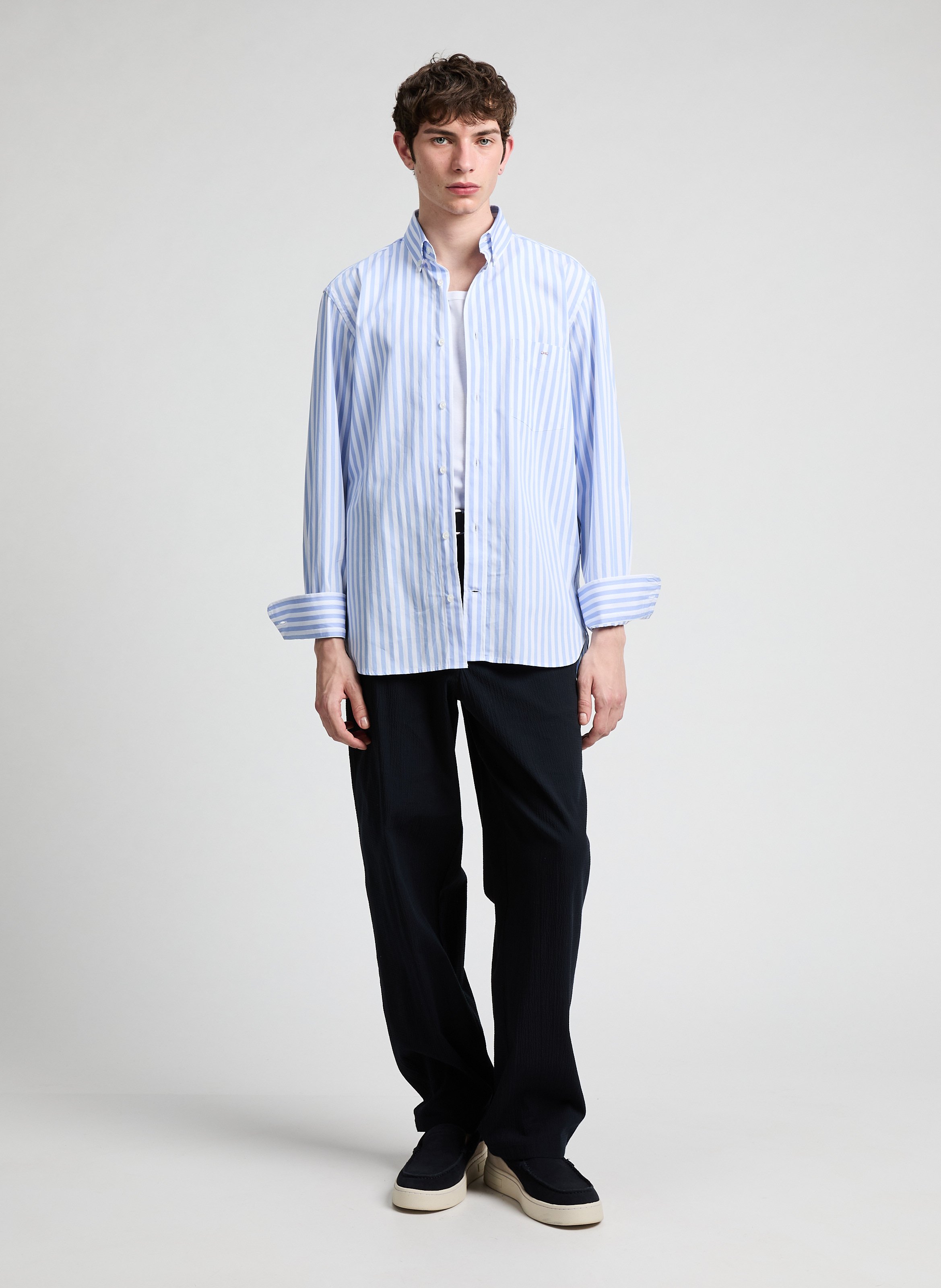 Chemise en coton EDEN PARK Bleu