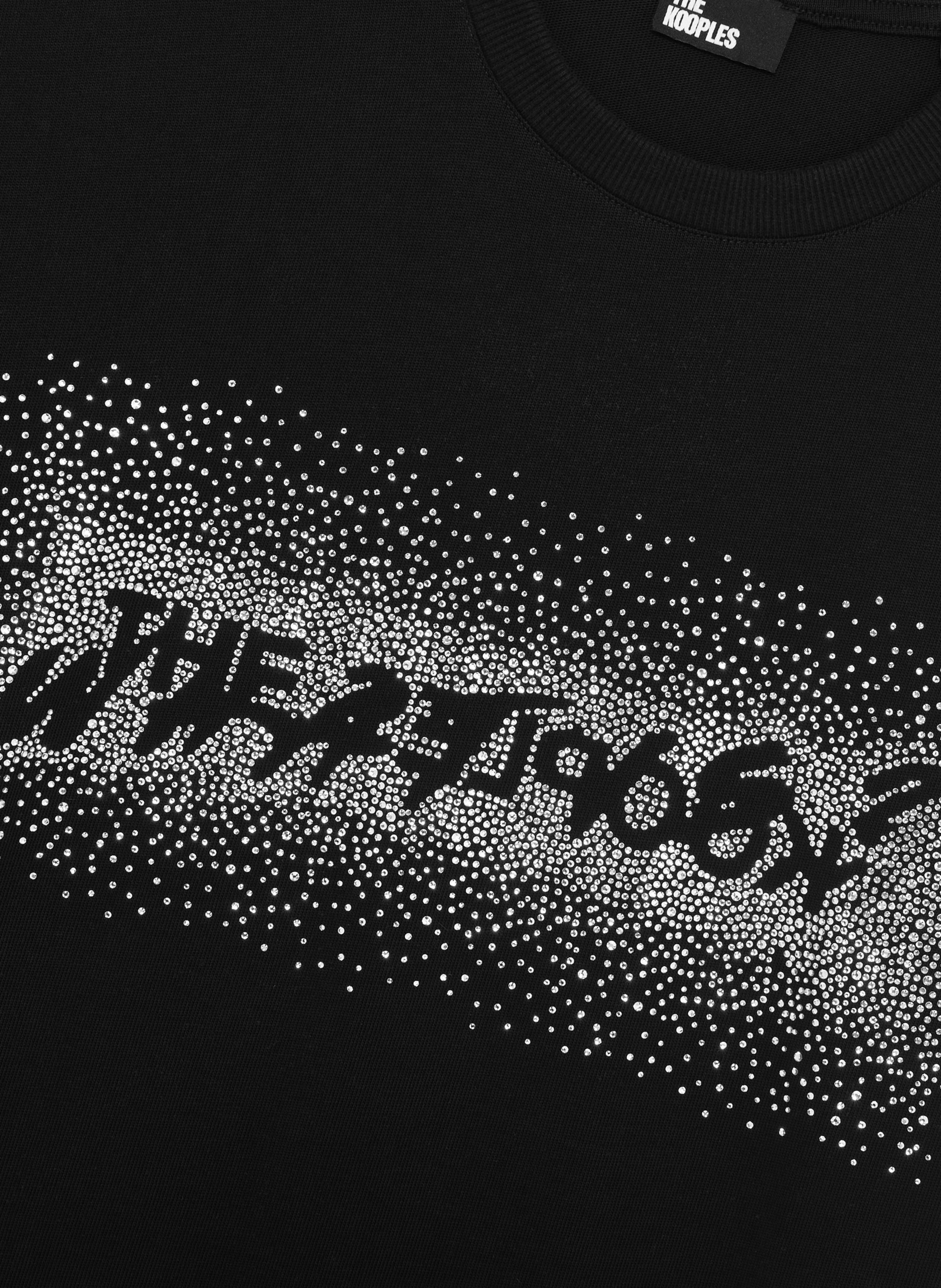 T-shirt what is à strass THE KOOPLES Noir