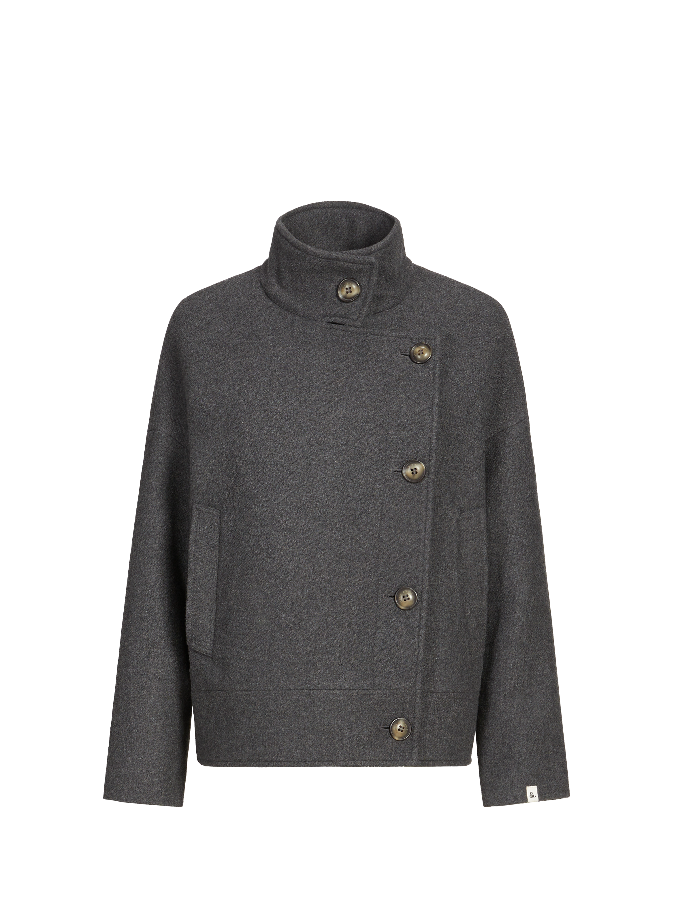 Oversized wool blend coat TRENCH & COAT Grey