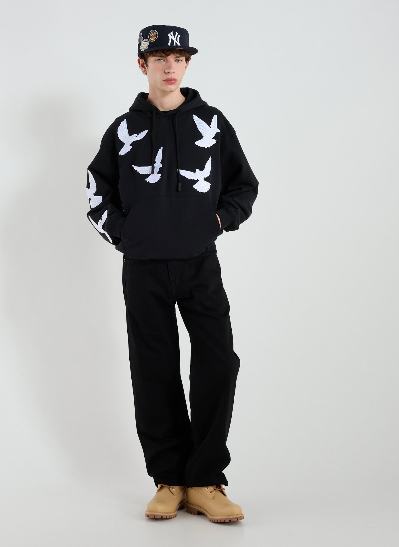 Cotton hoodie 3 PARADIS Black