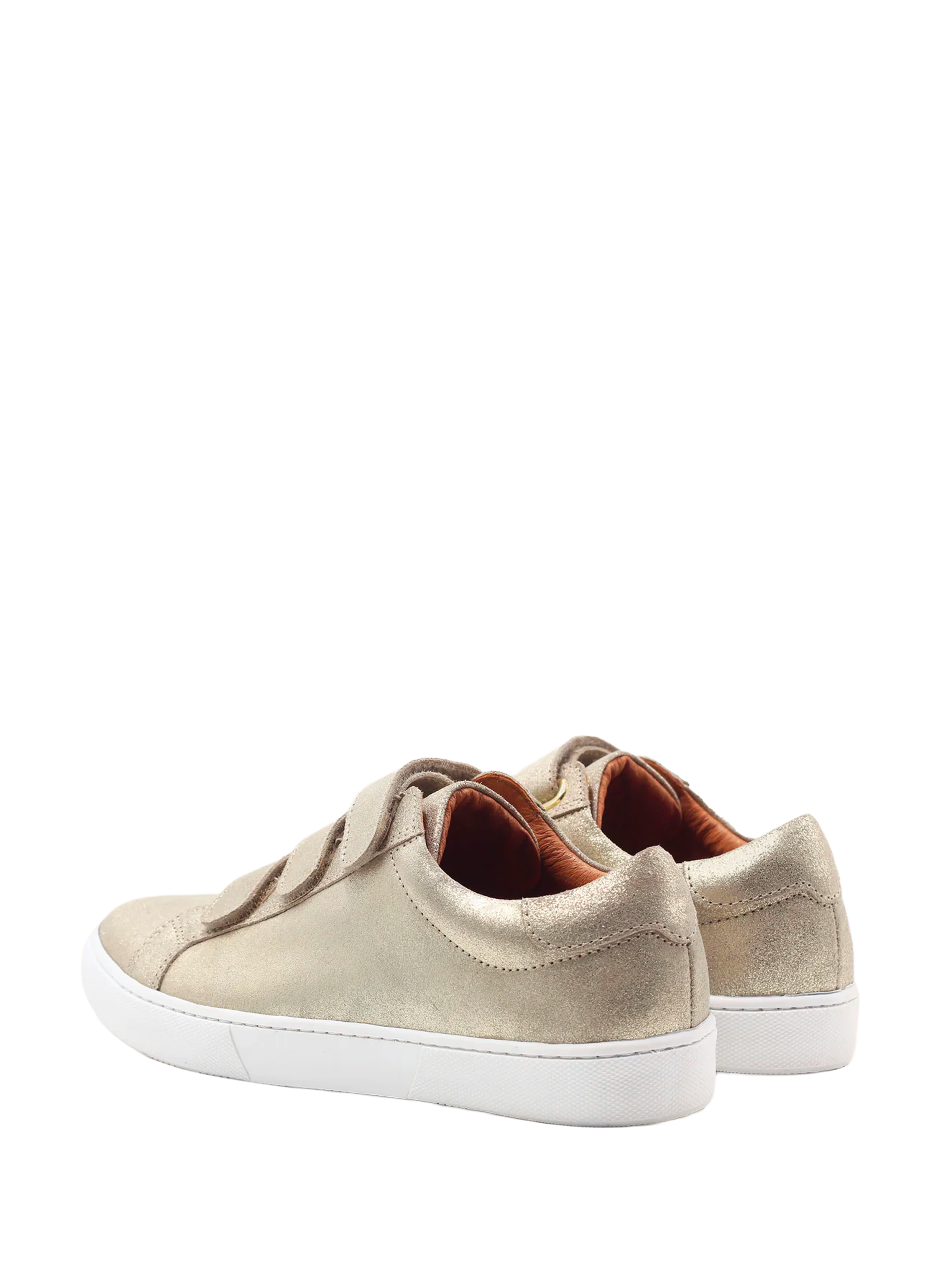 Baskets à velcro JULES & JENN Doré