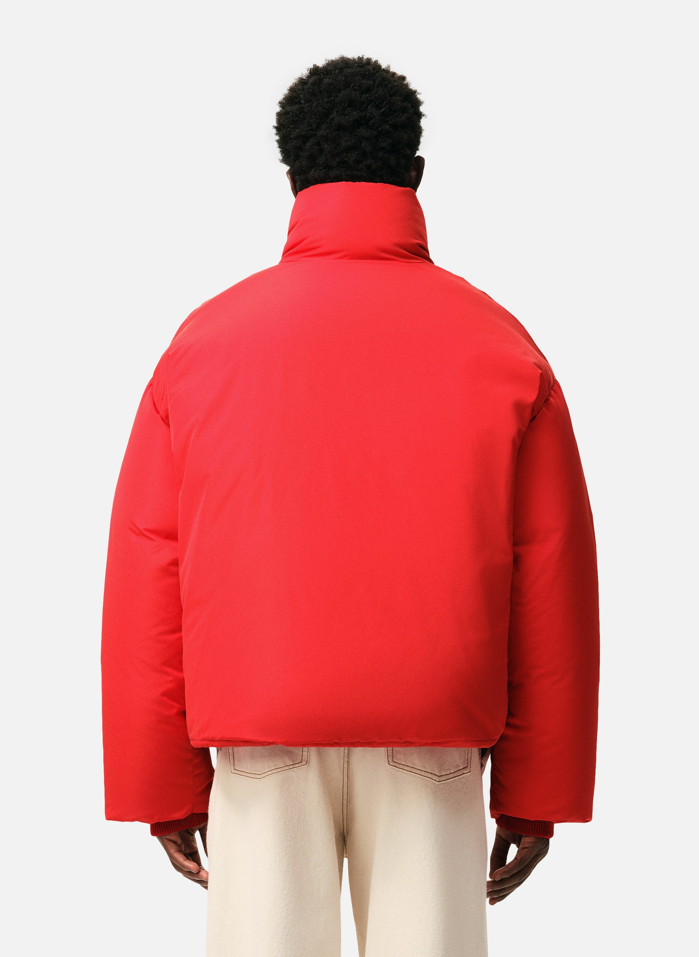 Doudoune ami de coeur en taffetas AMI PARIS Rouge