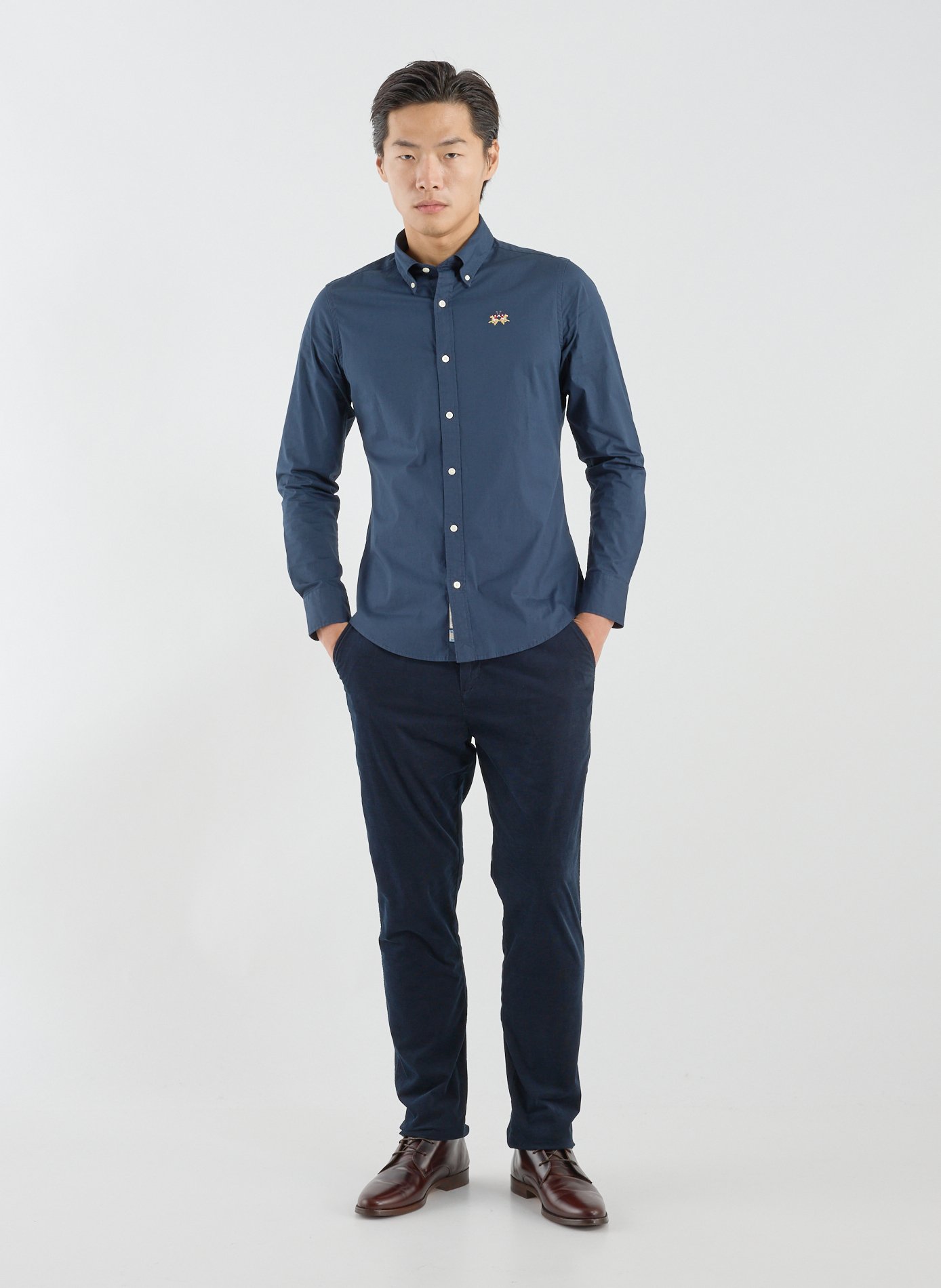 Cotton Trousers LA MARTINA Blue