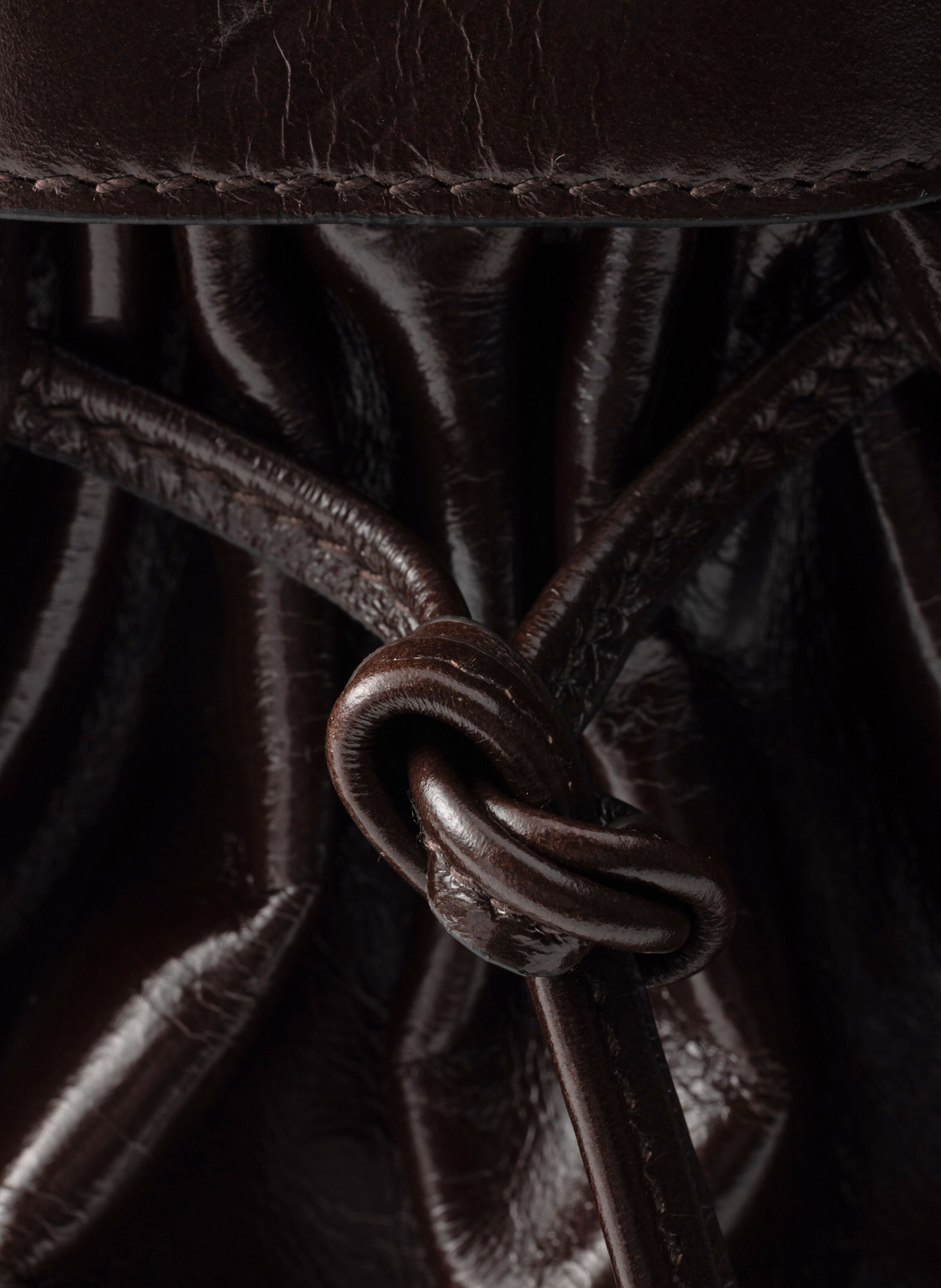 Grand sac à main prada bonnie en cuir PRADA Marron