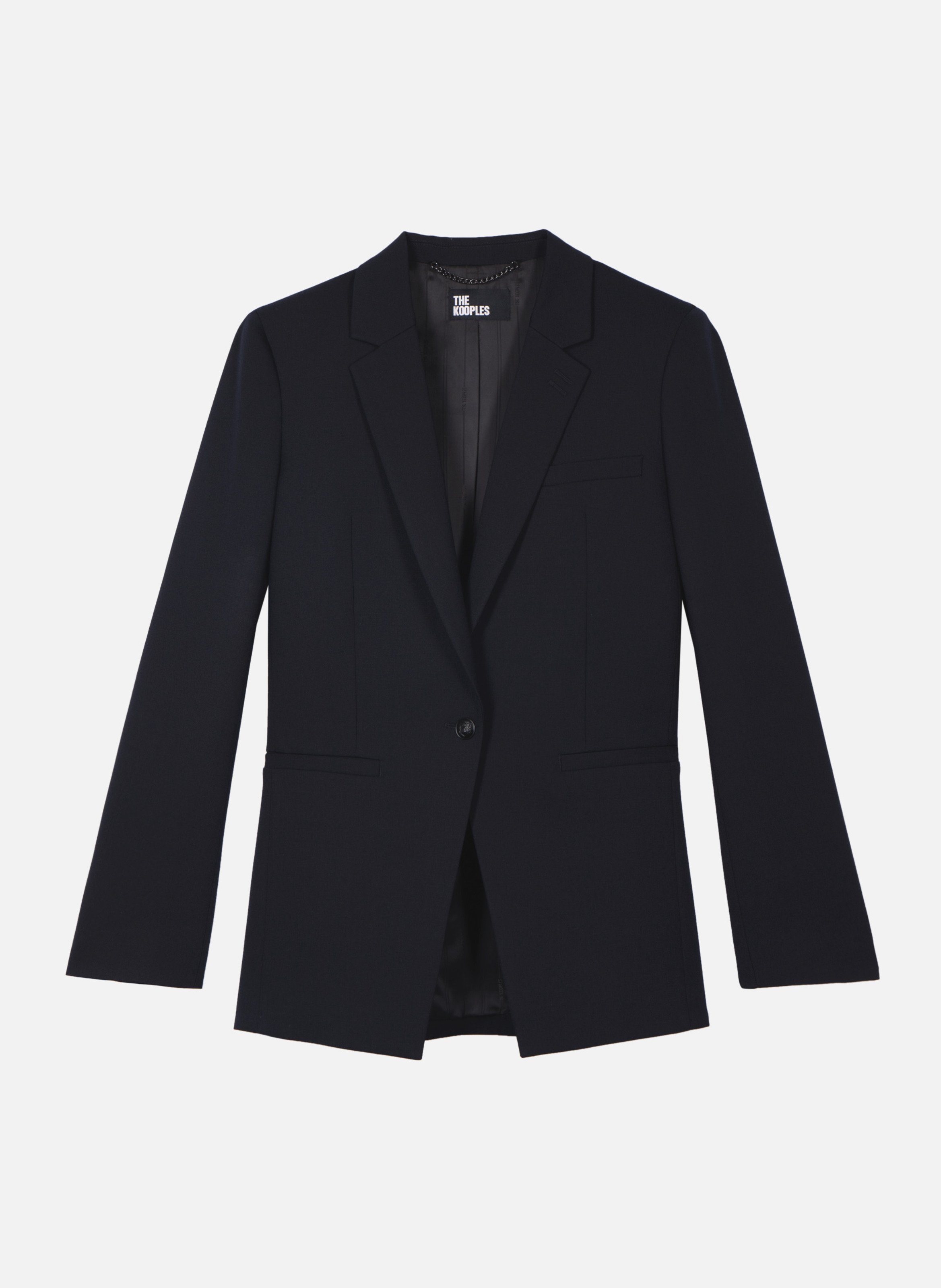Veste tailleur en laine mélangée THE KOOPLES Bleu