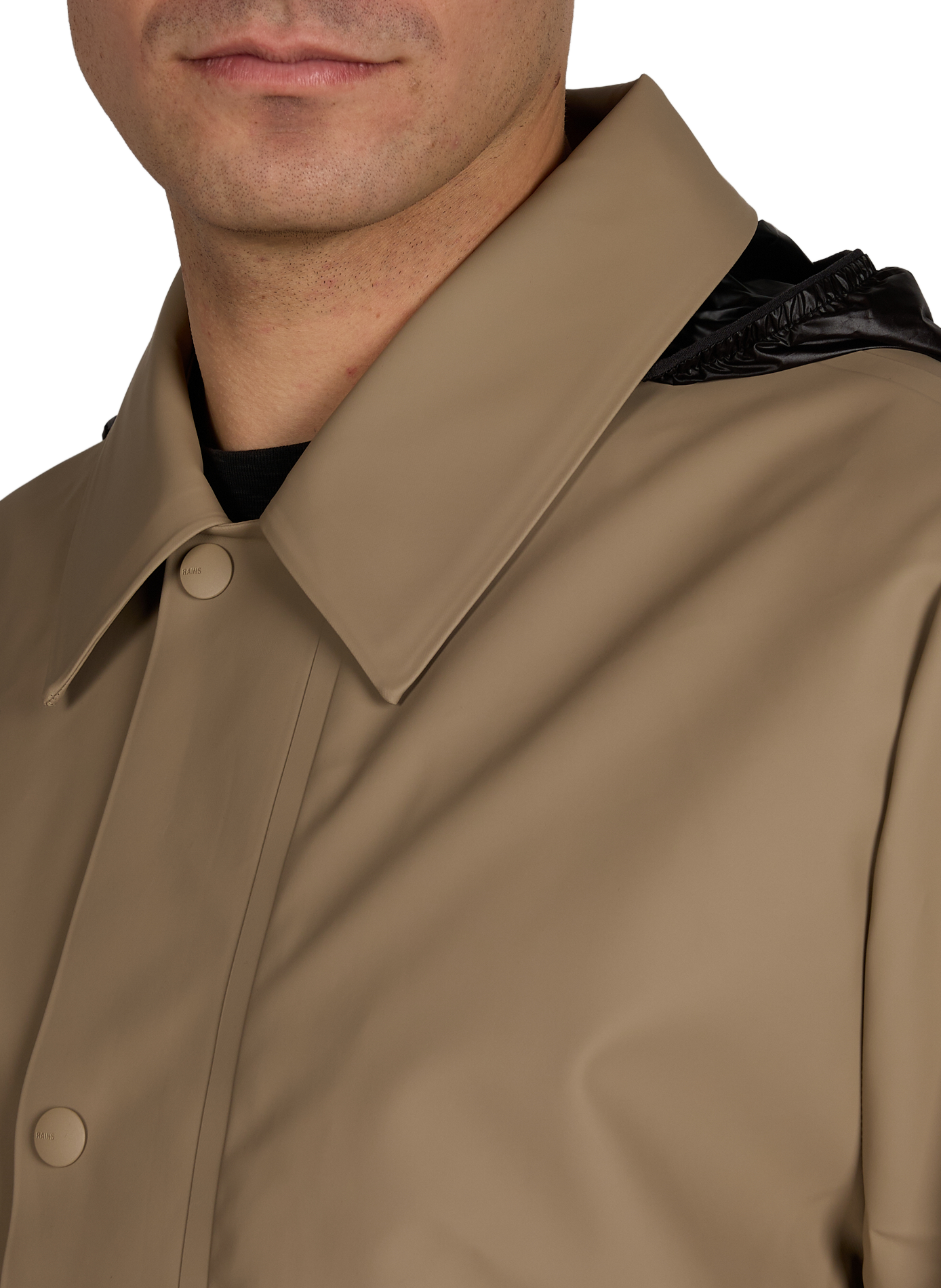 Veste longue Nara imperméable RAINS Beige