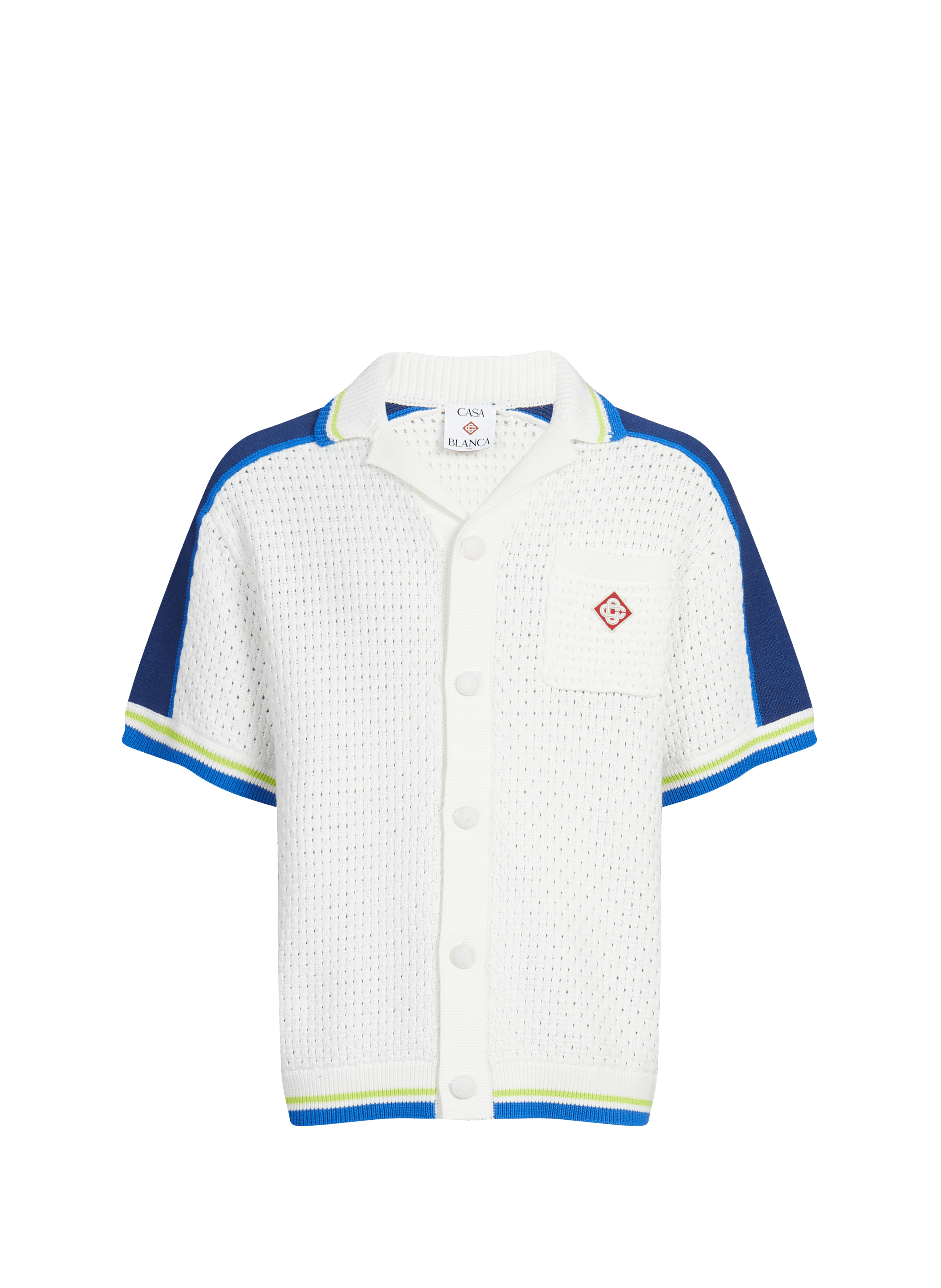 Short-sleeved knit shirt Multicolour