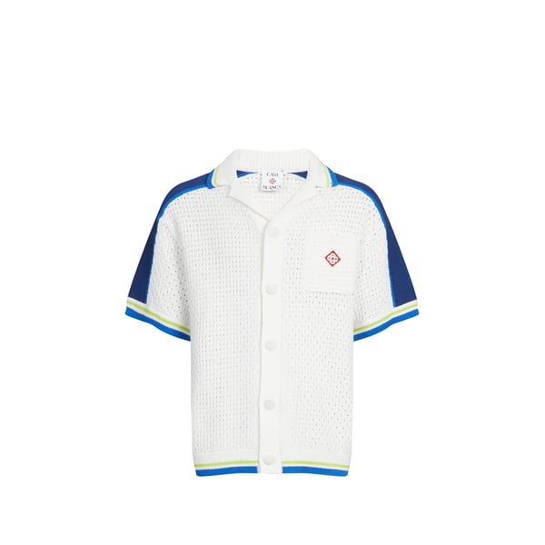 Chemise manches courtes en maille Chemise manches courtes en maille