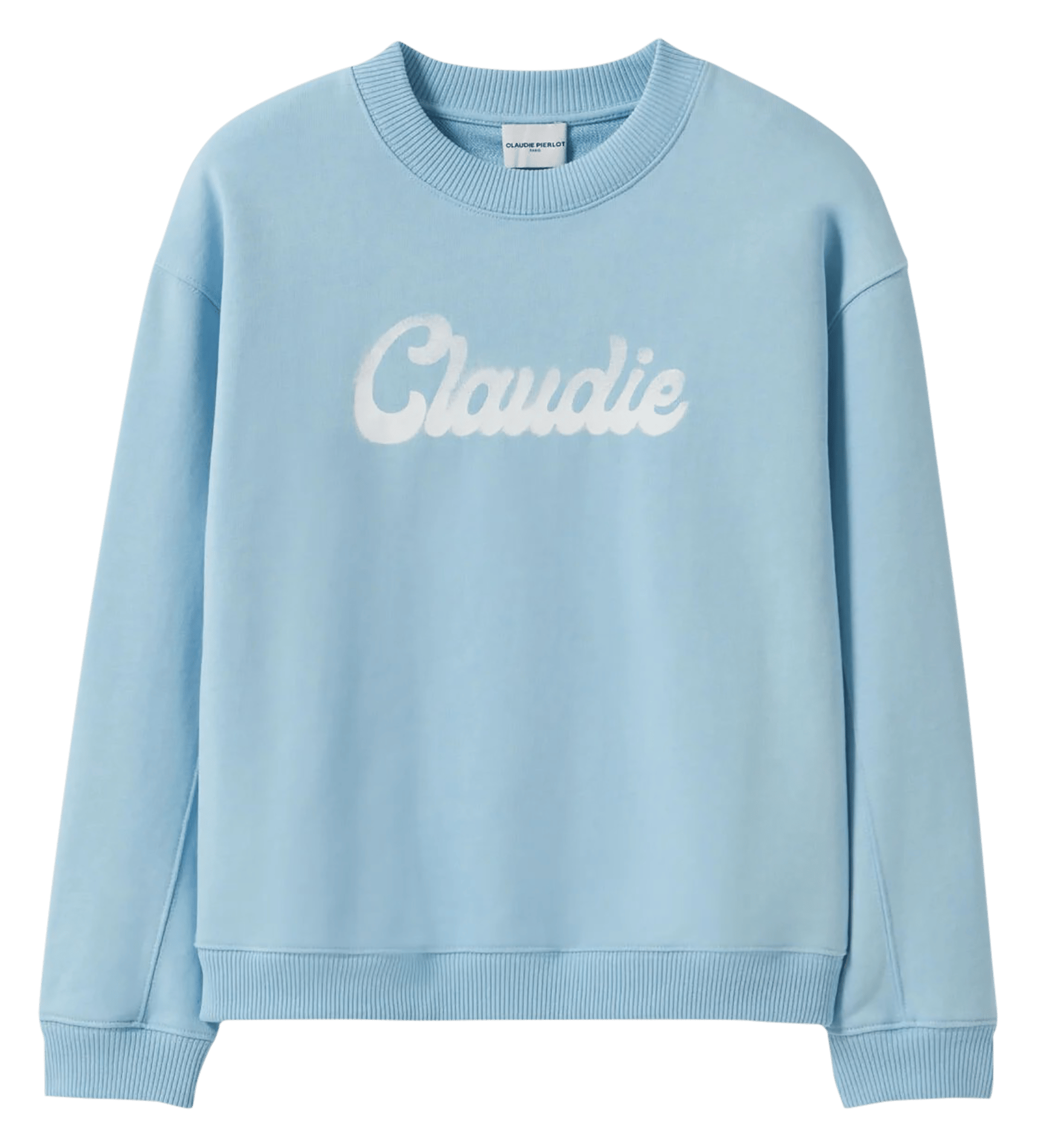 Sweatshirt ample imprimé en coton CLAUDIE PIERLOT Bleu