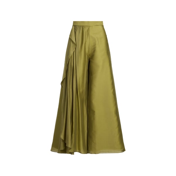 Pantalon avec doublure extérieure volantée Pantalon avec doublure extérieure volantée