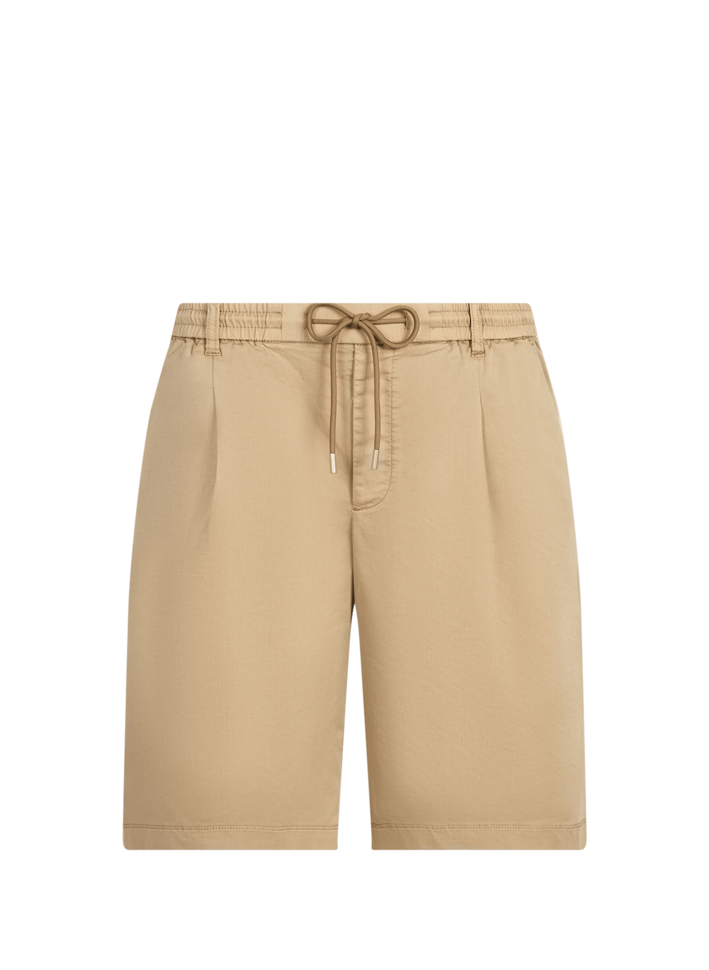 Bermuda uni en sergé de coton mélangé REPLAY Marron