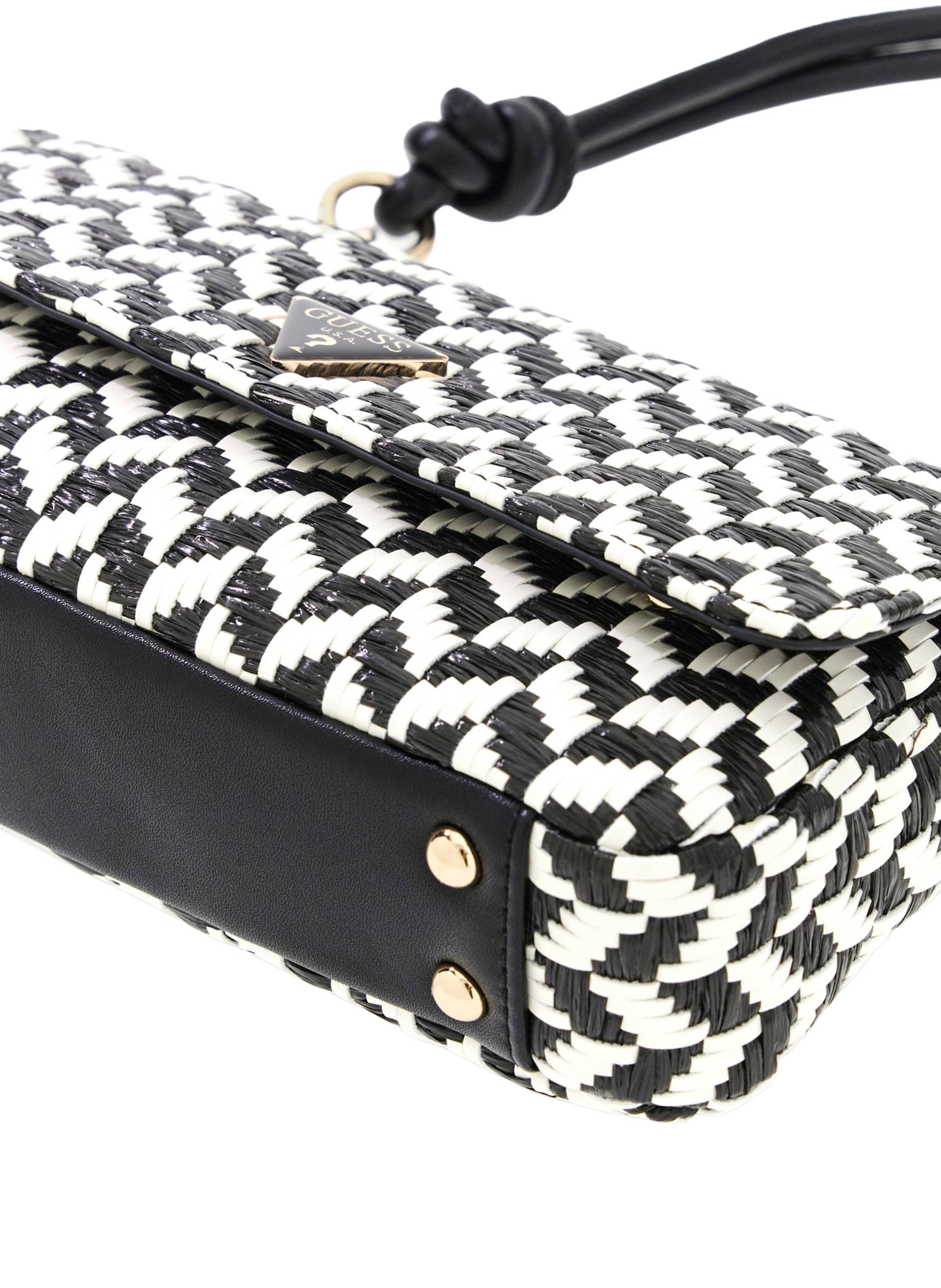 Tessi geometric pattern handbag GUESS Black