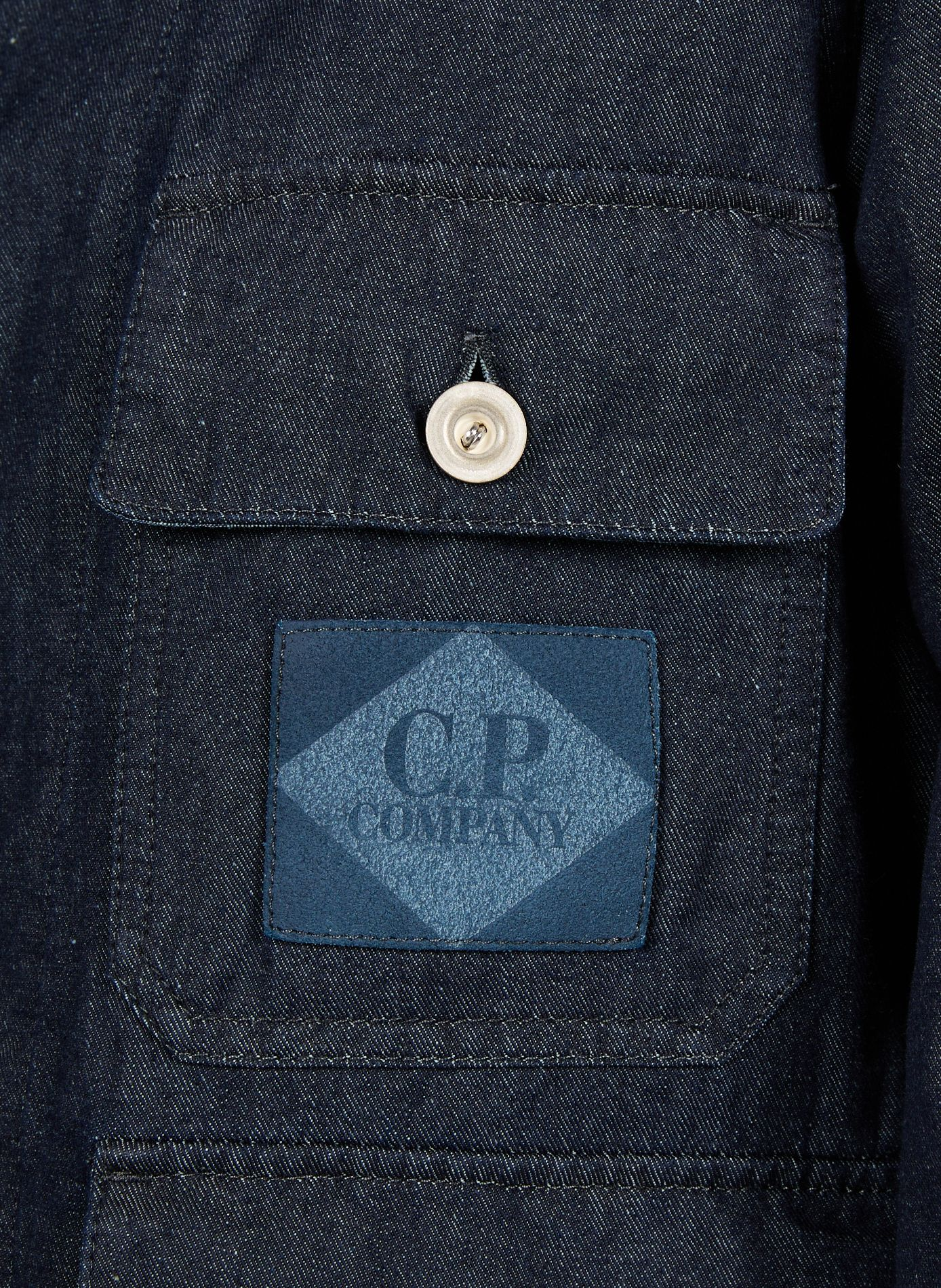 Cotton denim jacket CP COMPANY Blue