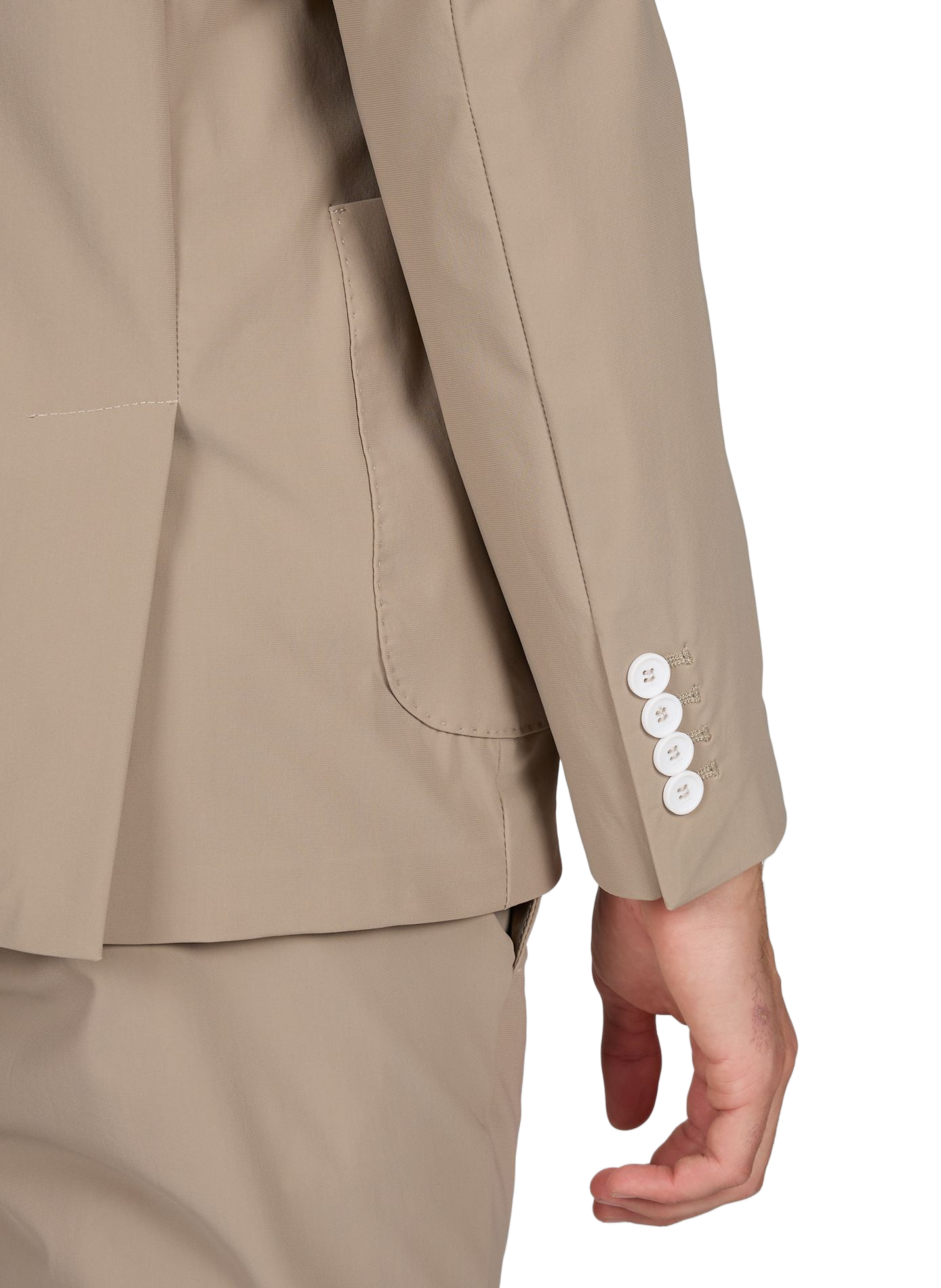 Fitted stretch jacket CRUNA Beige