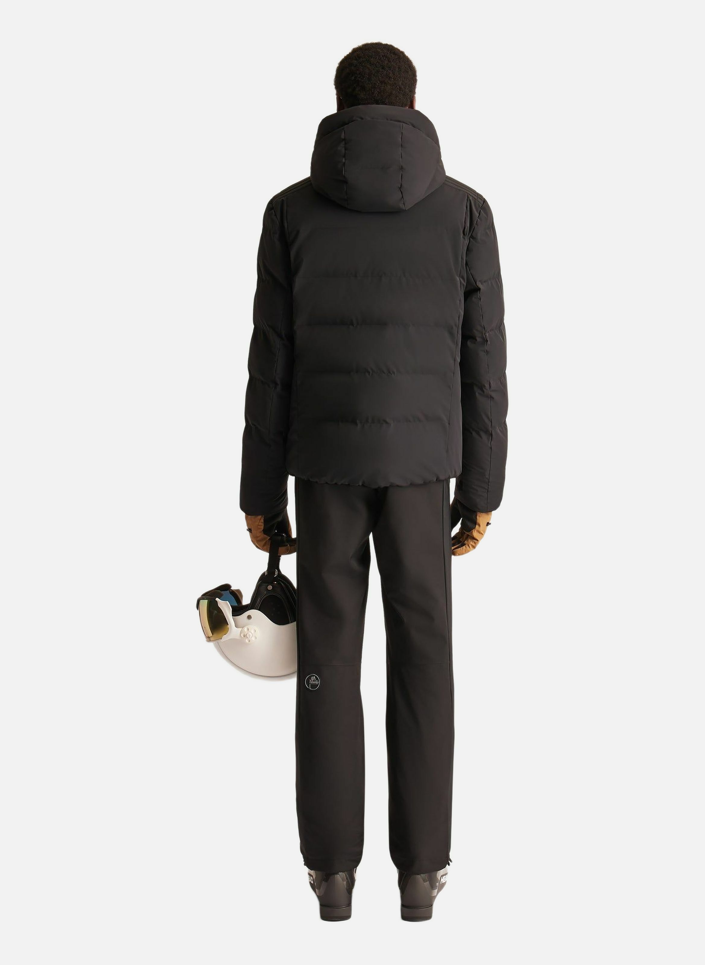 Blouson de ski constant col capuche coupe oversize FUSALP Noir