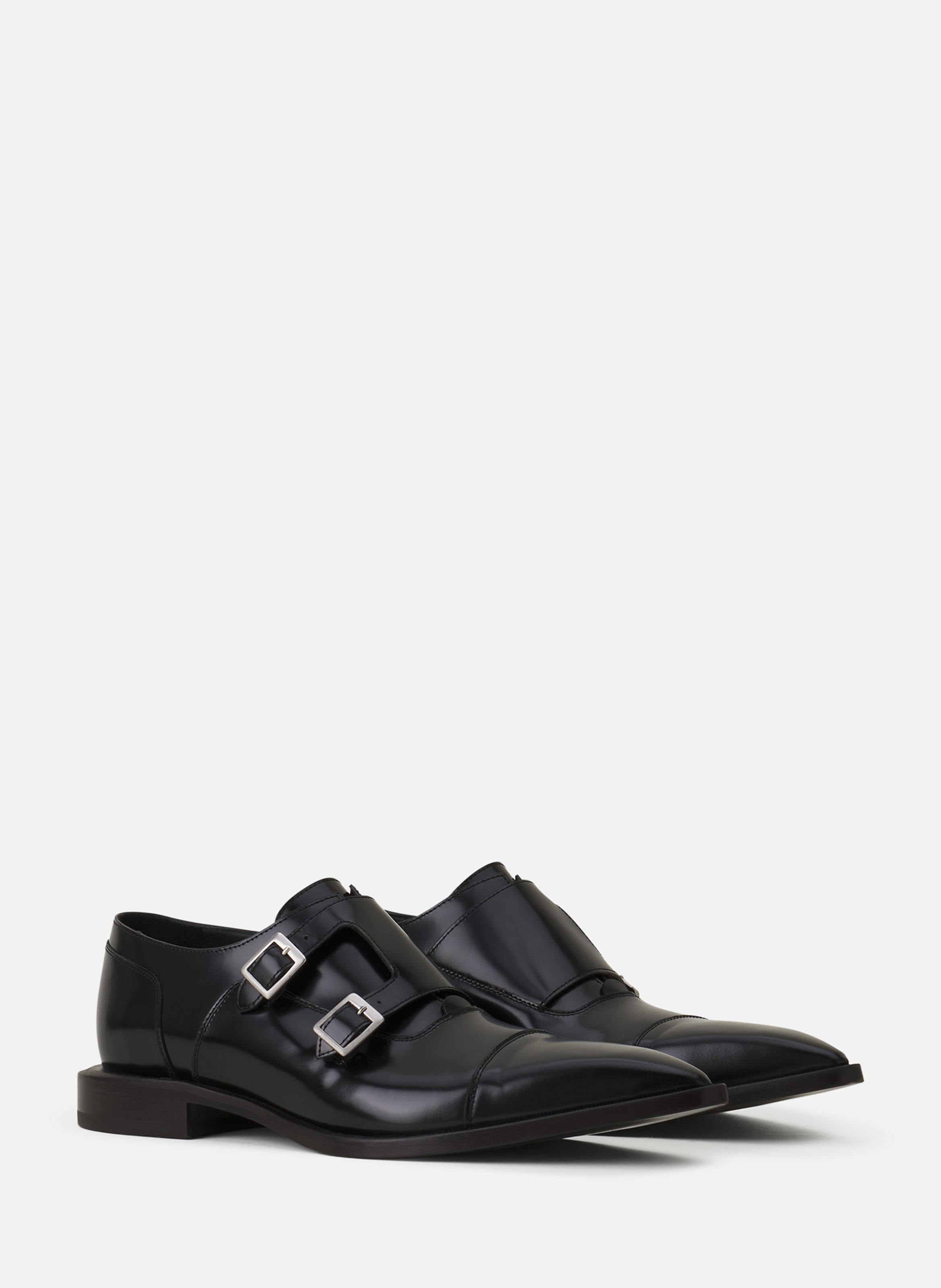 Monk en cuir brillant LANVIN Noir