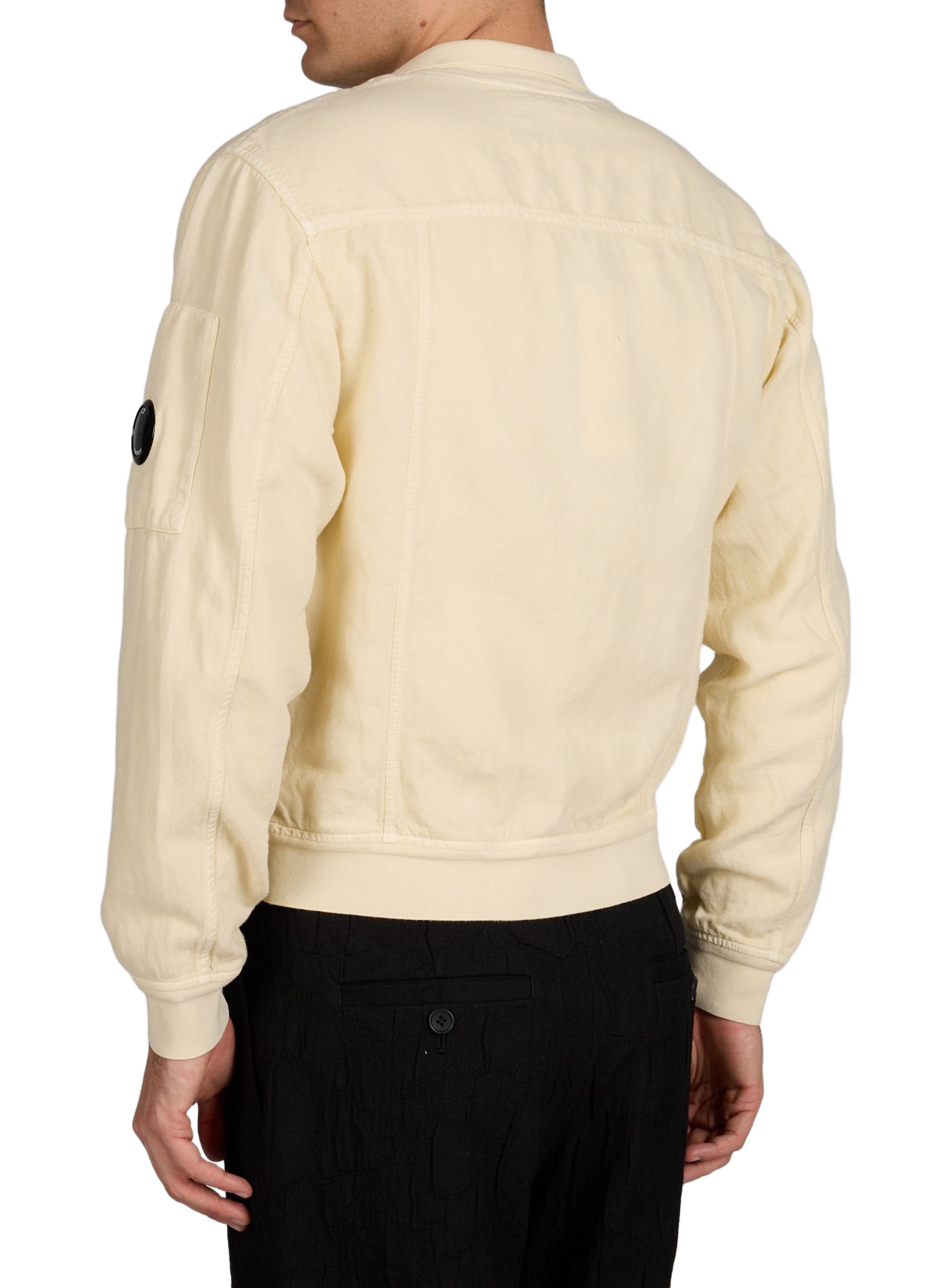 Buttoned jacket in cotton and linen CP COMPANY Beige