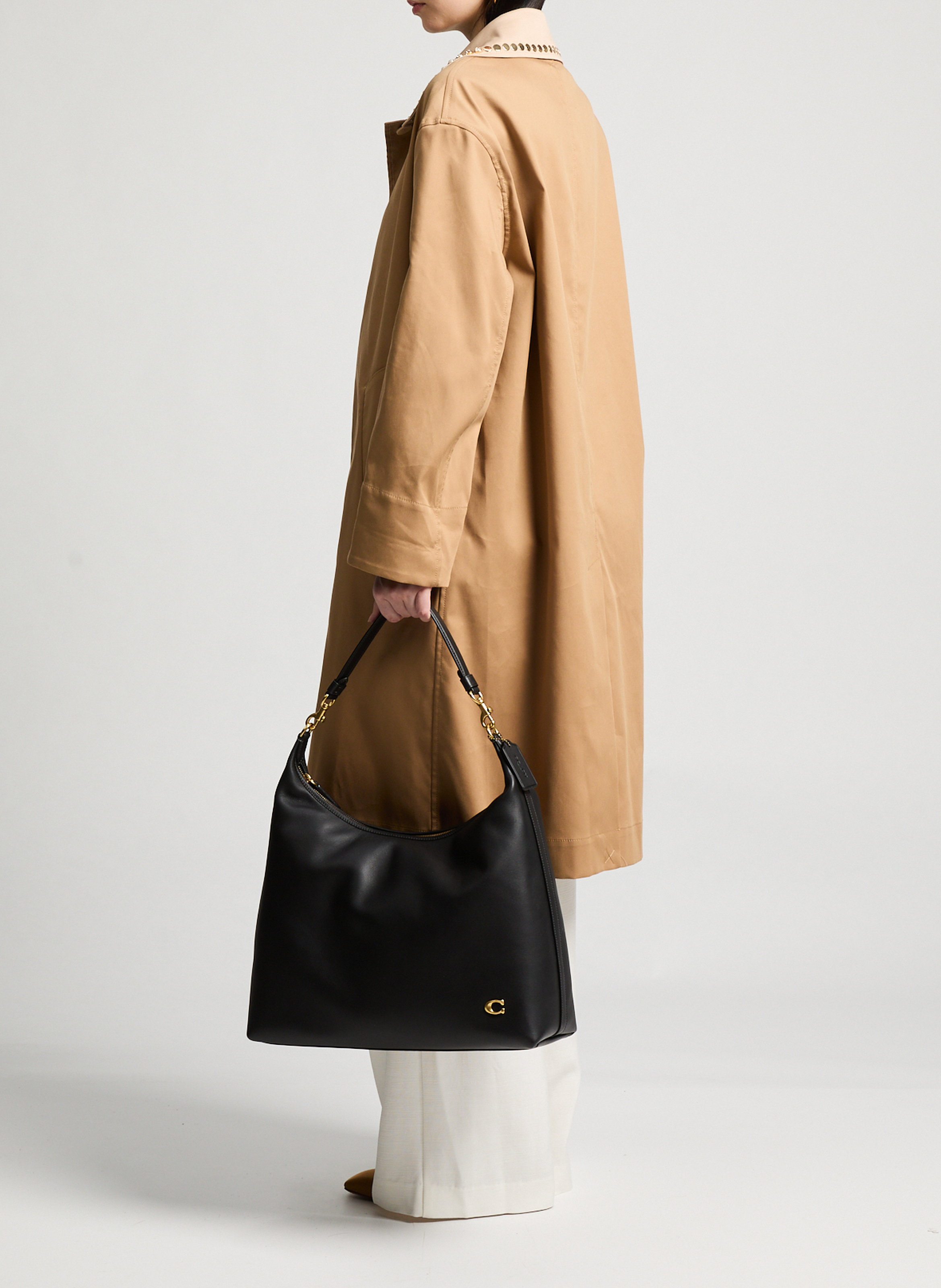 Sac à main Juliet 38 en cuir COACH Noir
