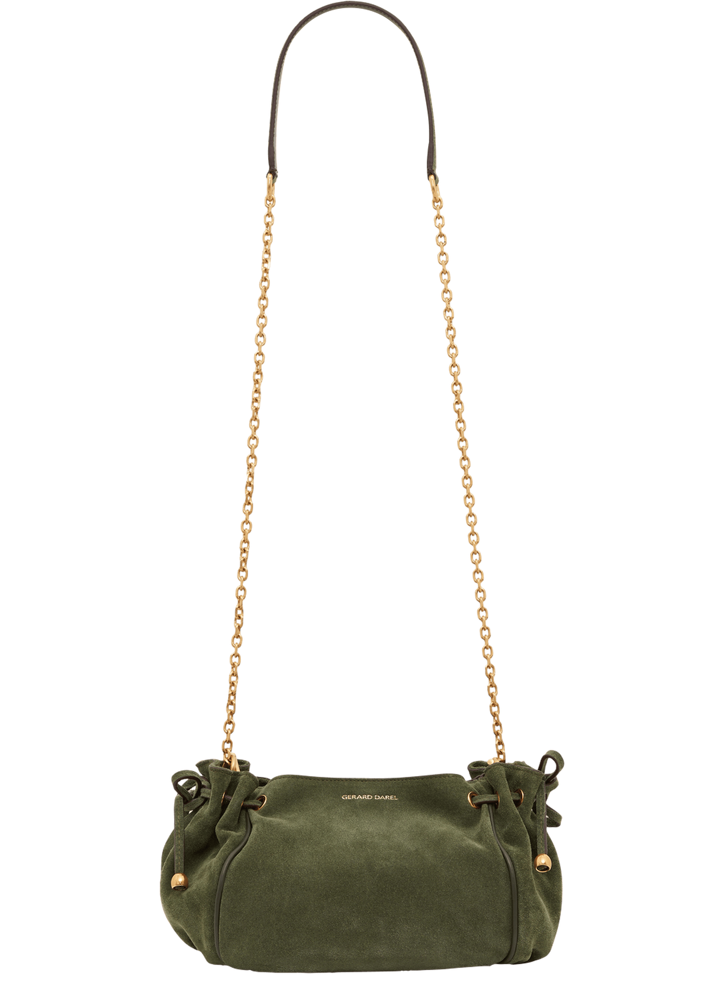 Sac en cuir velours - le mini 24 GERARD DAREL Vert