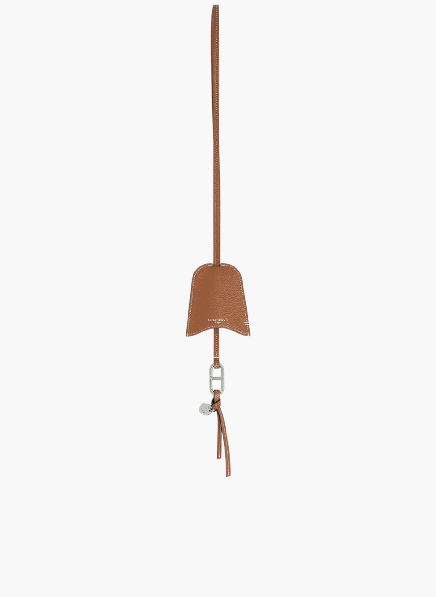 Etui clés charms en cuir grainé LE TANNEUR Marron