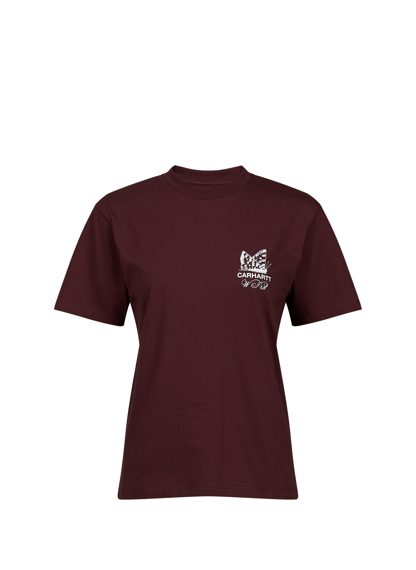 Round neck straight printed t-shirt CARHARTT WIP Red