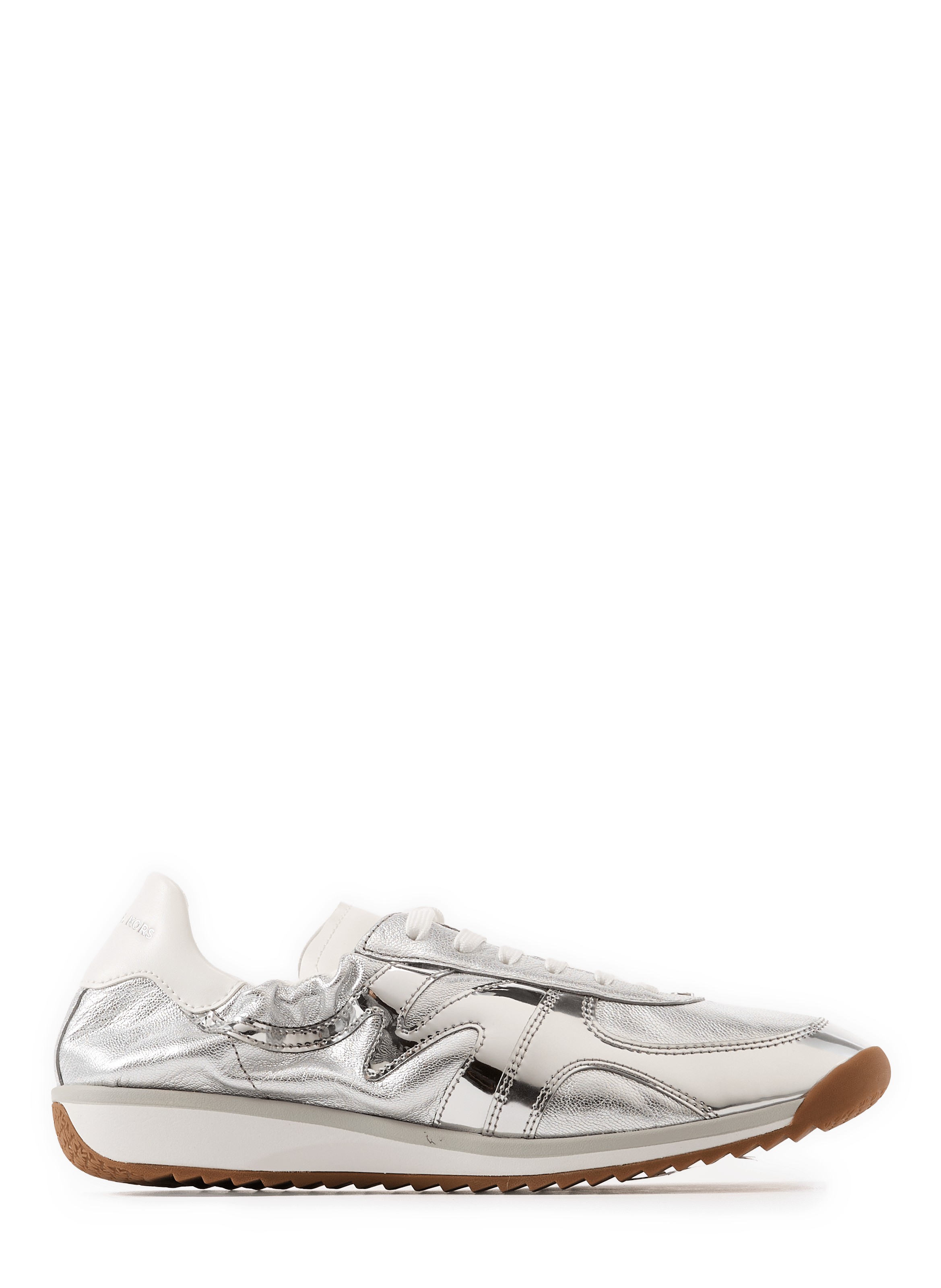 Baskets basses en cuir MICHAEL KORS Silver