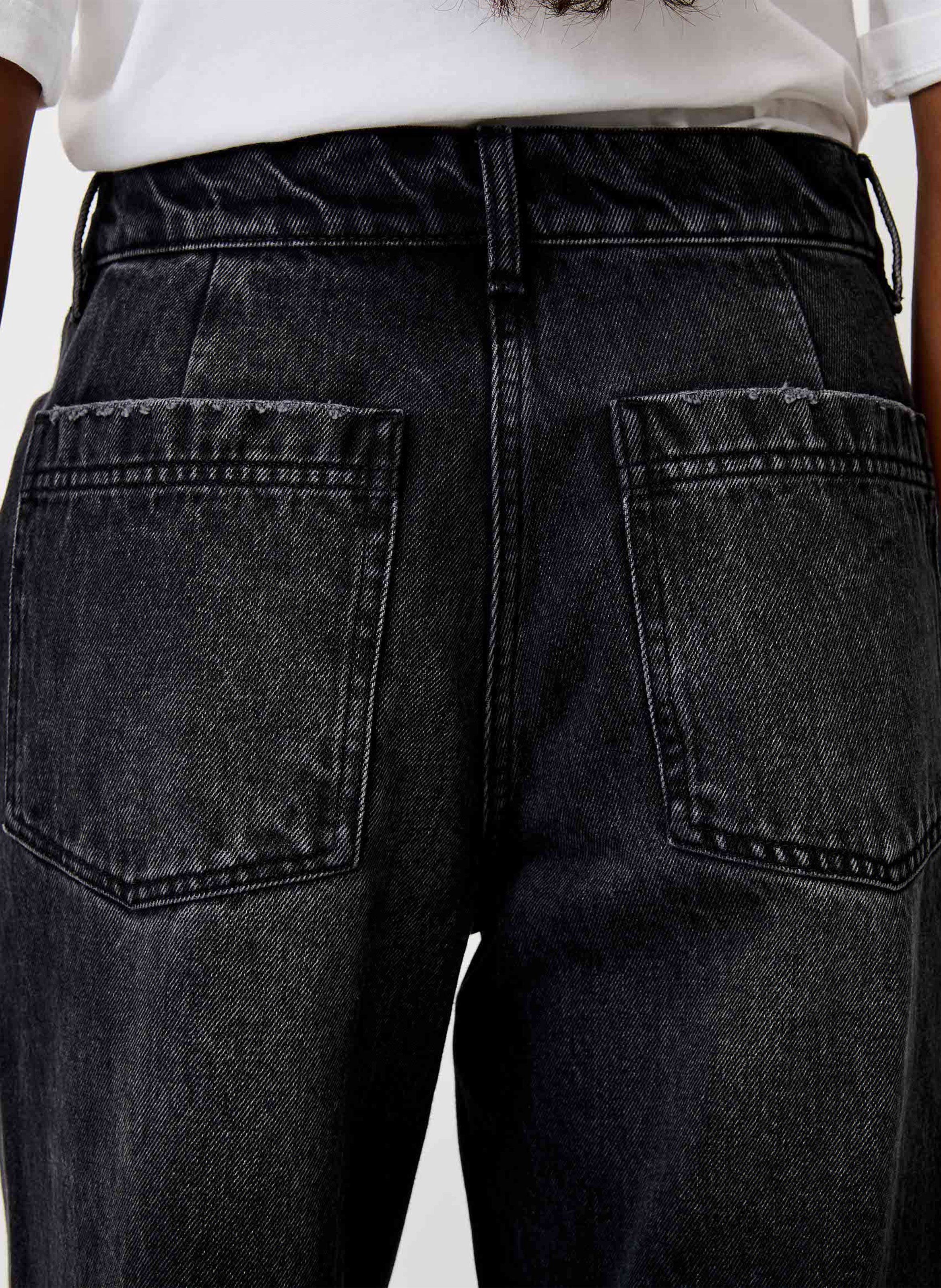 Jean droit en coton line SESSUN Noir