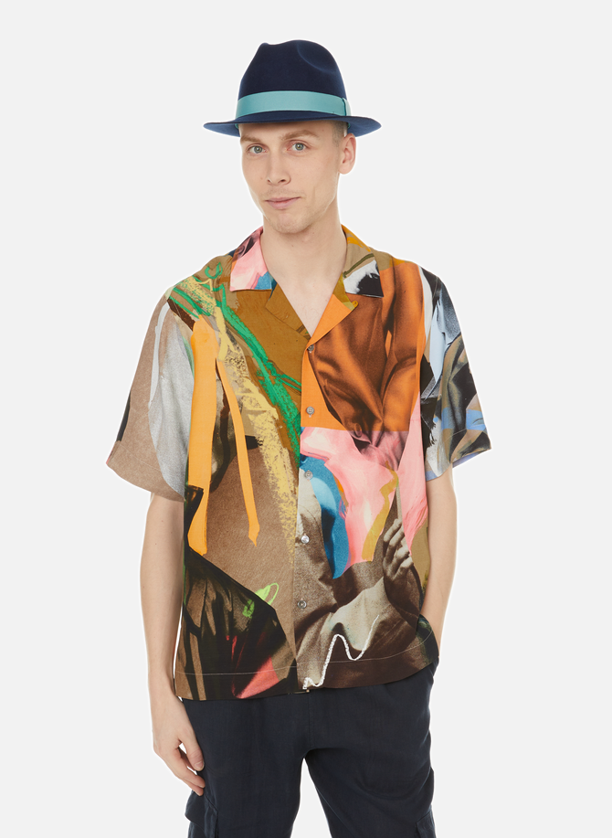 Printed shirt with linen PAUL SMITH