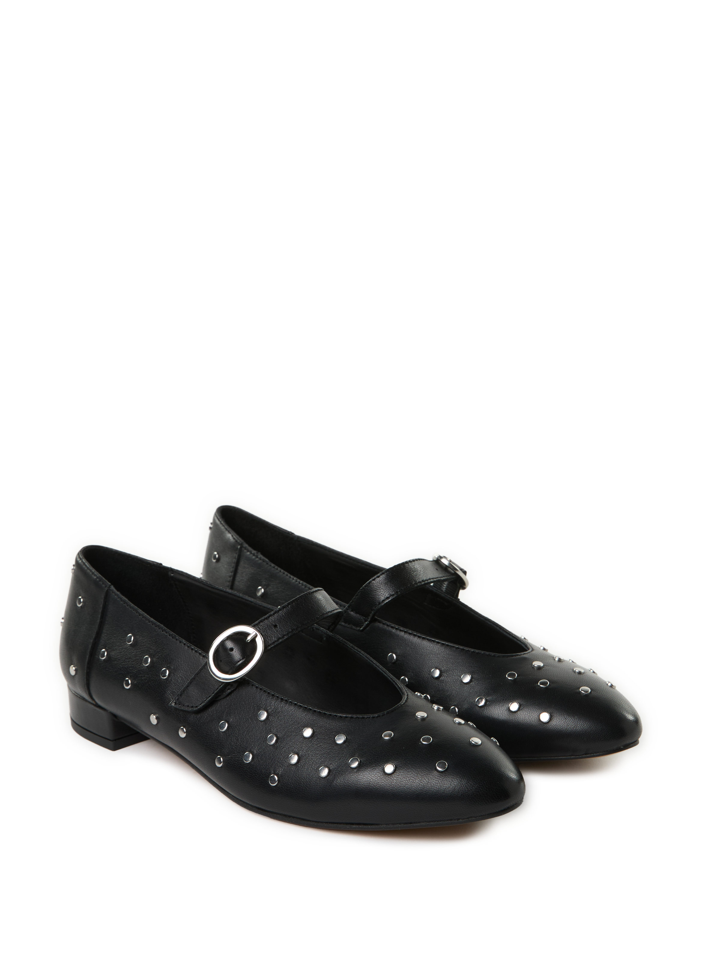 Brides en cuir à studs MAISON TOUFET Noir