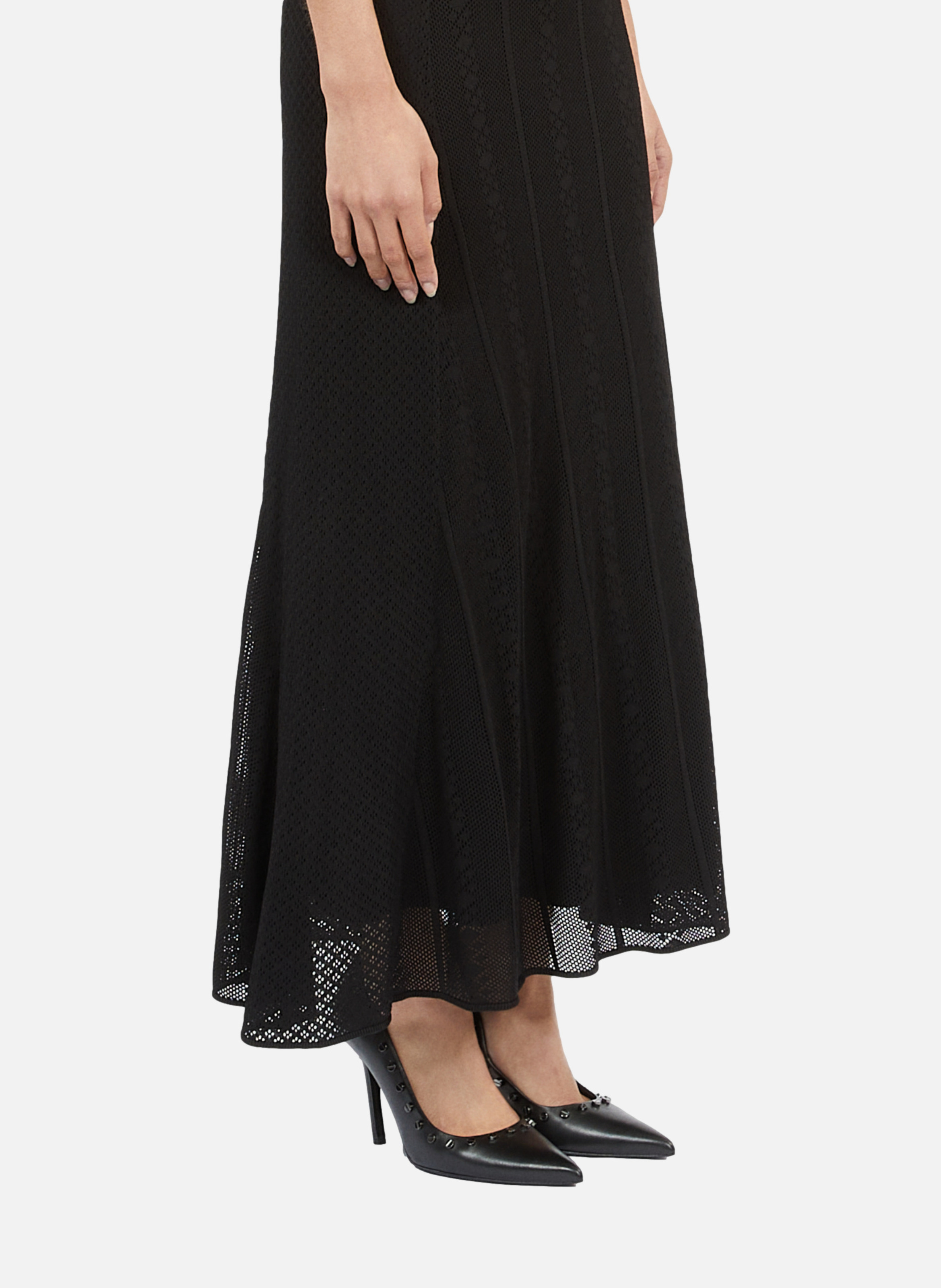 Escarpins à talons en cuir avec clous THE KOOPLES Noir