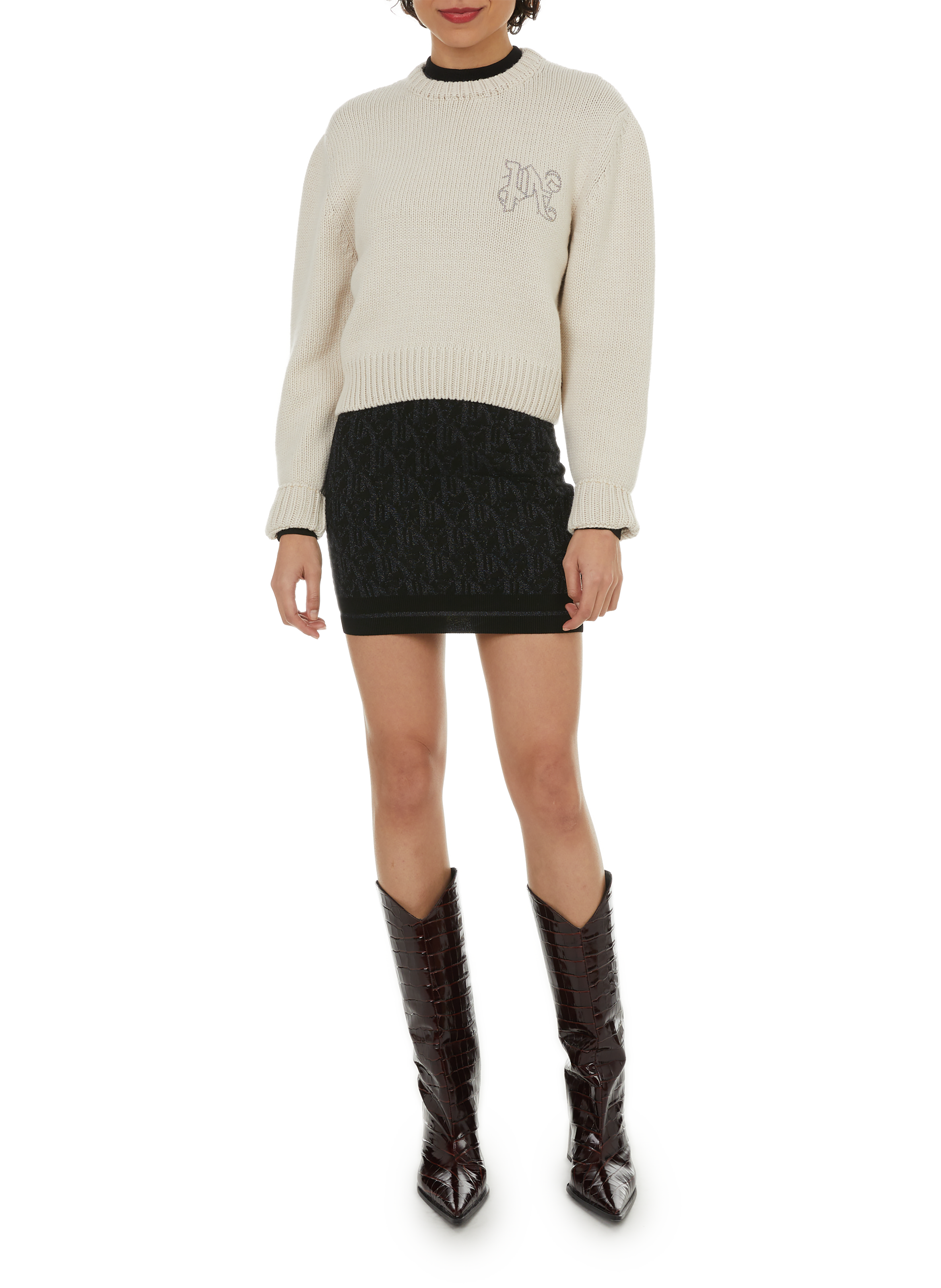 Pull court PALM ANGELS Blanc