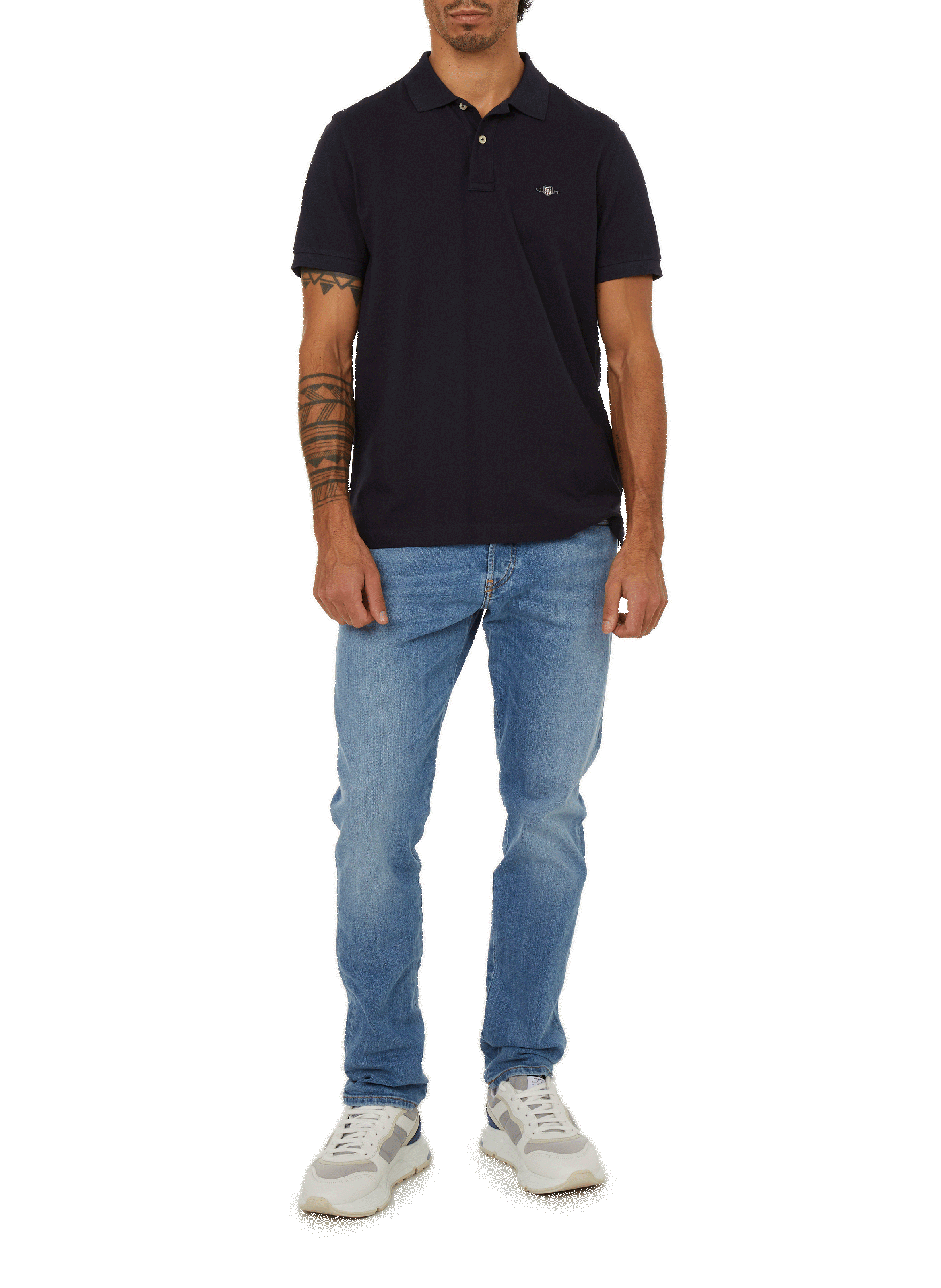 Cotton polo shirt GANT Blue