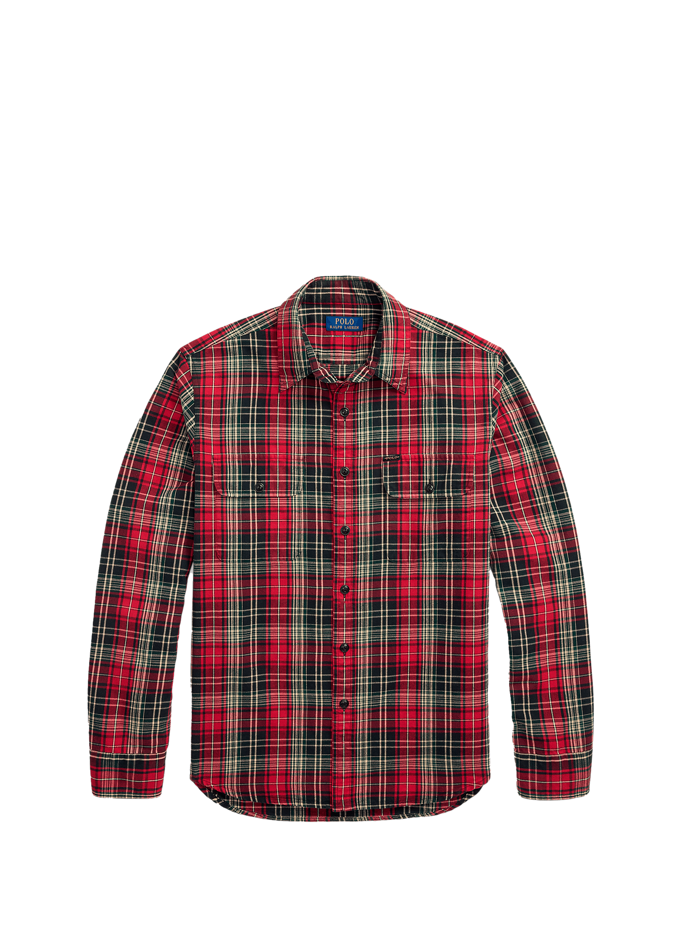 Chemise col classique manches contrastantes en coton POLO RALPH LAUREN Multicolour