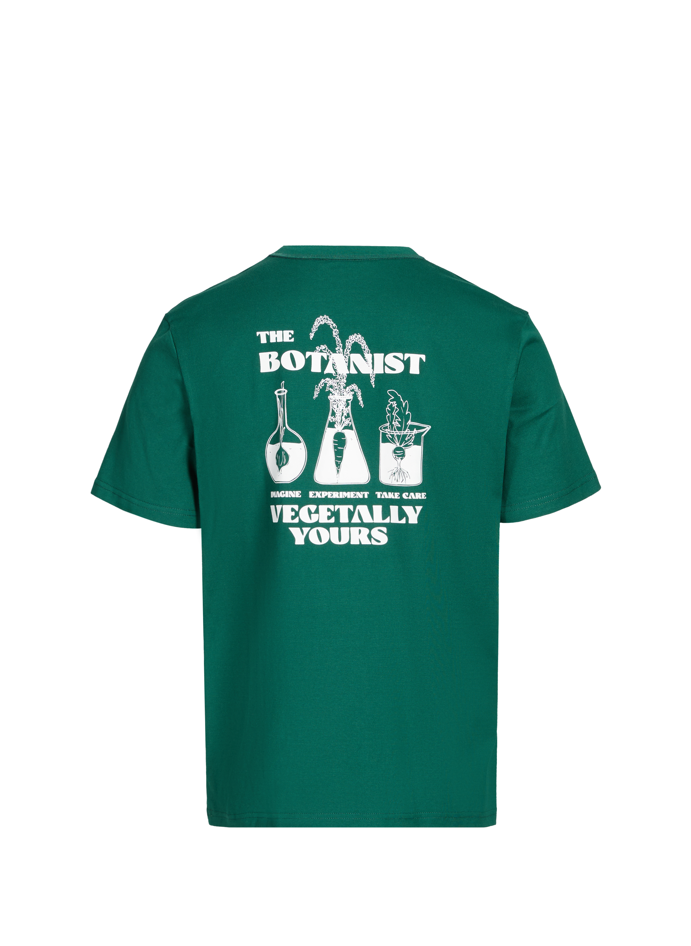 Printed cotton blend T-Shirt FAGUO Green