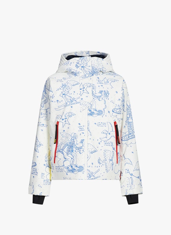 Short printed quilted jacket | Multicolour by ROSSIGNOL Short printed quilted jacket Multicolour